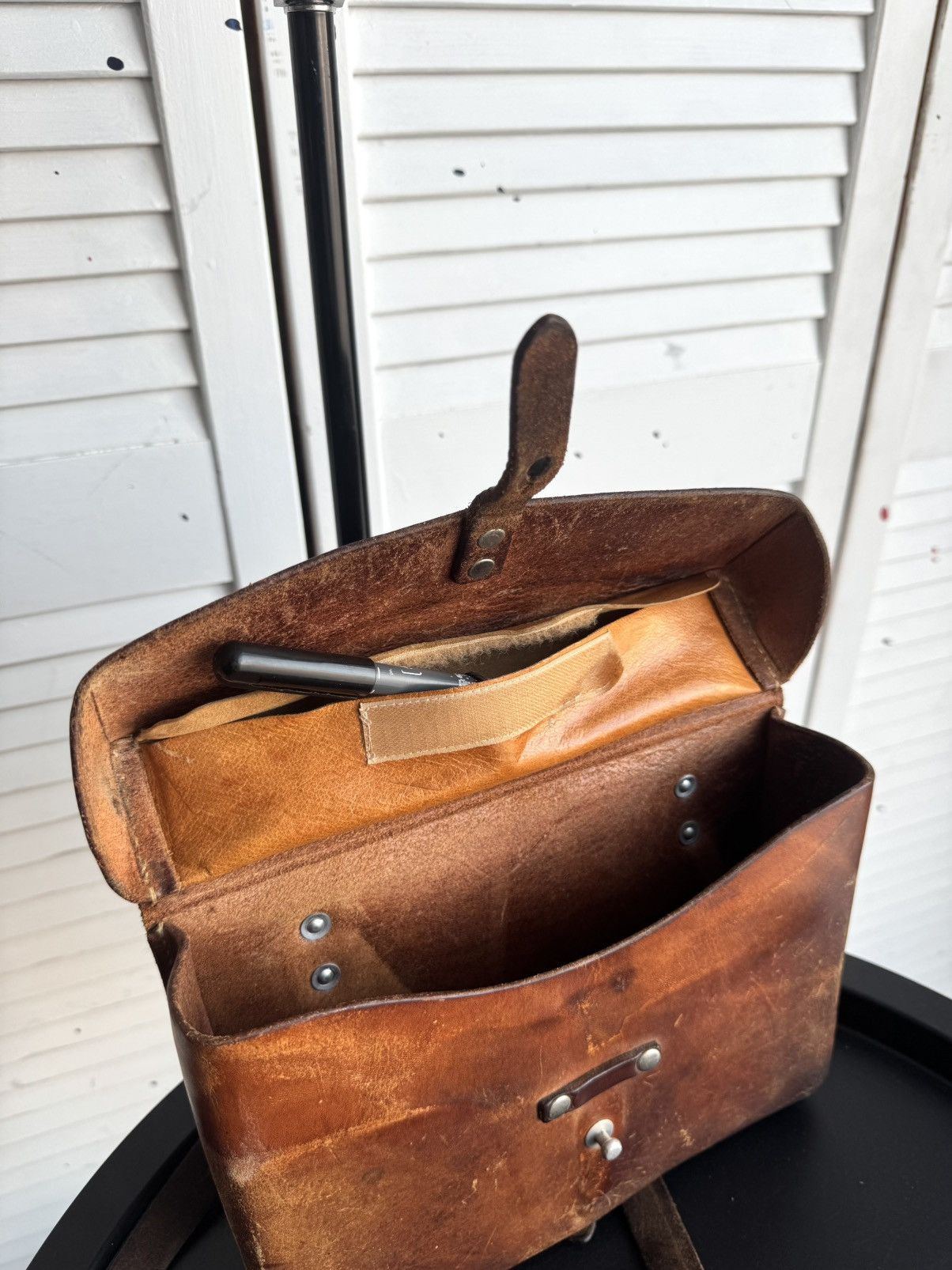 Vintage Vintage Swiss Army Leather Satchel Handcrafted Bag 1976 Size ONE SIZE - 13 Thumbnail