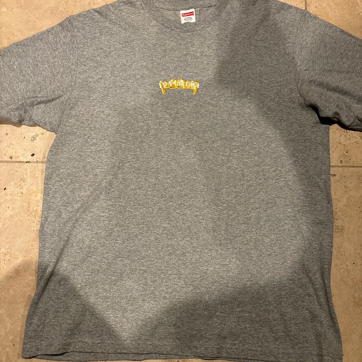 Supreme Supreme Ss19 Gold grill t-shirt Size US L / EU 52-54 / 3 - 2 Thumbnail
