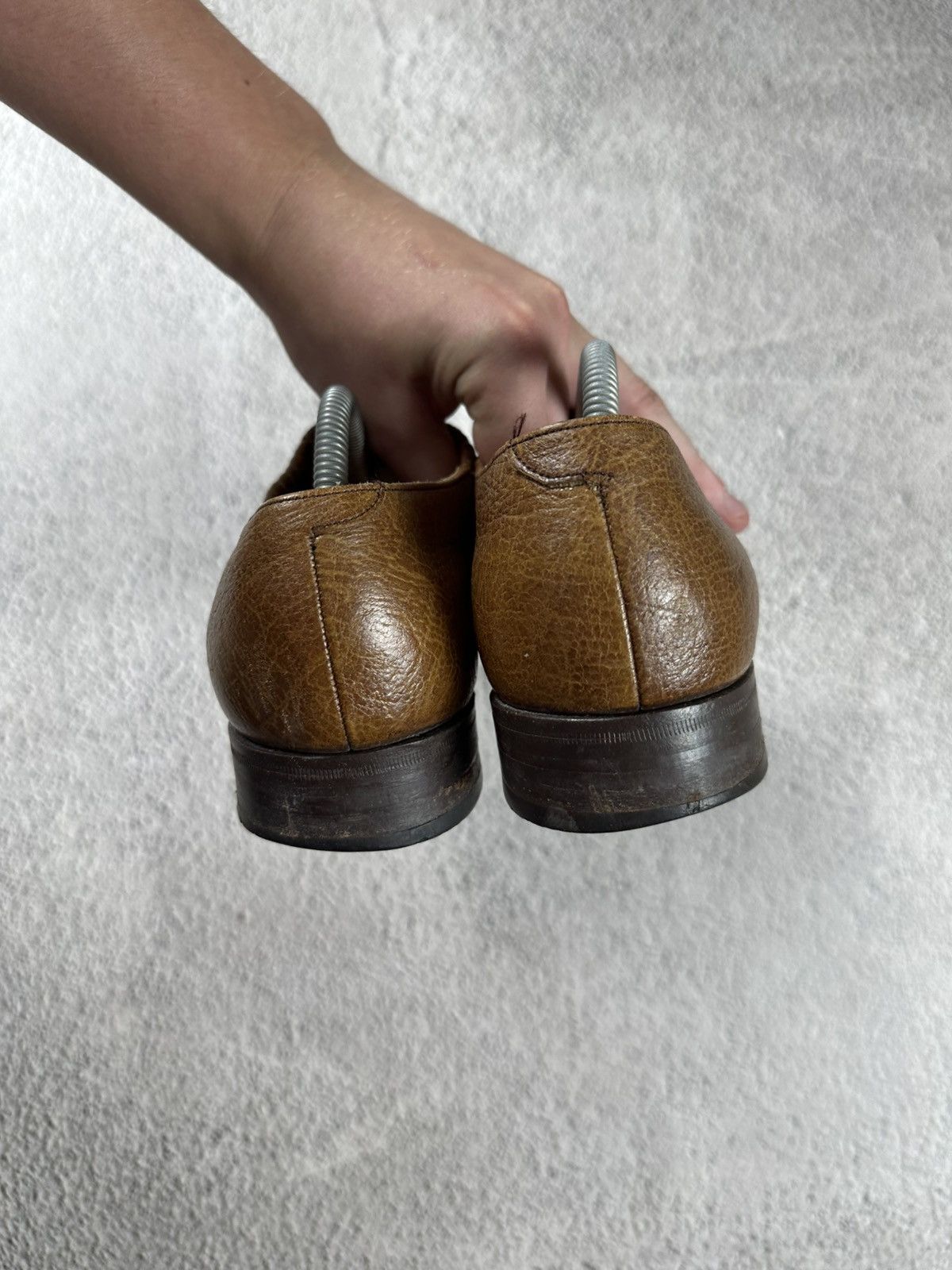 Other Vintage AS 98 Style Leather Biker Boots Low - Top Shoes 👞 Size US 9.5 / EU 42-43 - 7 Thumbnail