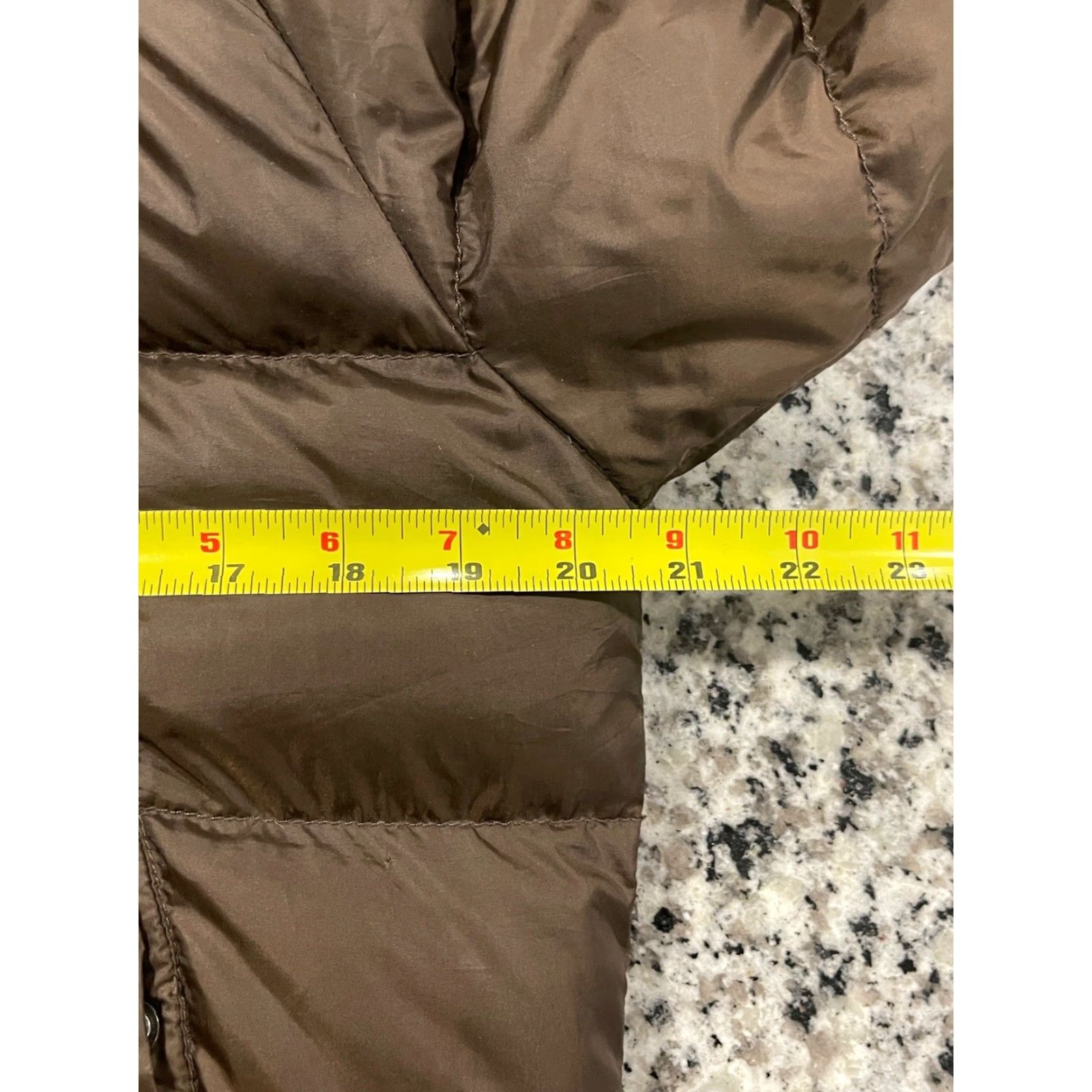 Polo Ralph Lauren VINTAGE Polo Ralph Lauren Jacket Womens S Brown Down Fill Puffer Fur Hooded Short Softshell Coat Size S / US 4 / IT 40 - 3 Thumbnail