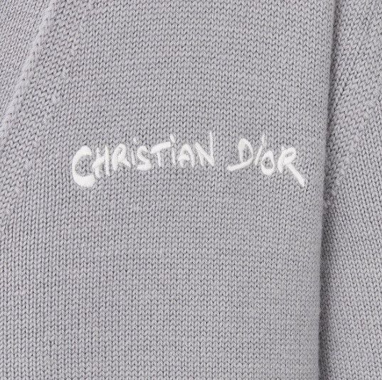 Dior o1w1db11025 443M204 Tag Cardigan in Grey Size US M / EU 48-50 / 2 - 3 Thumbnail
