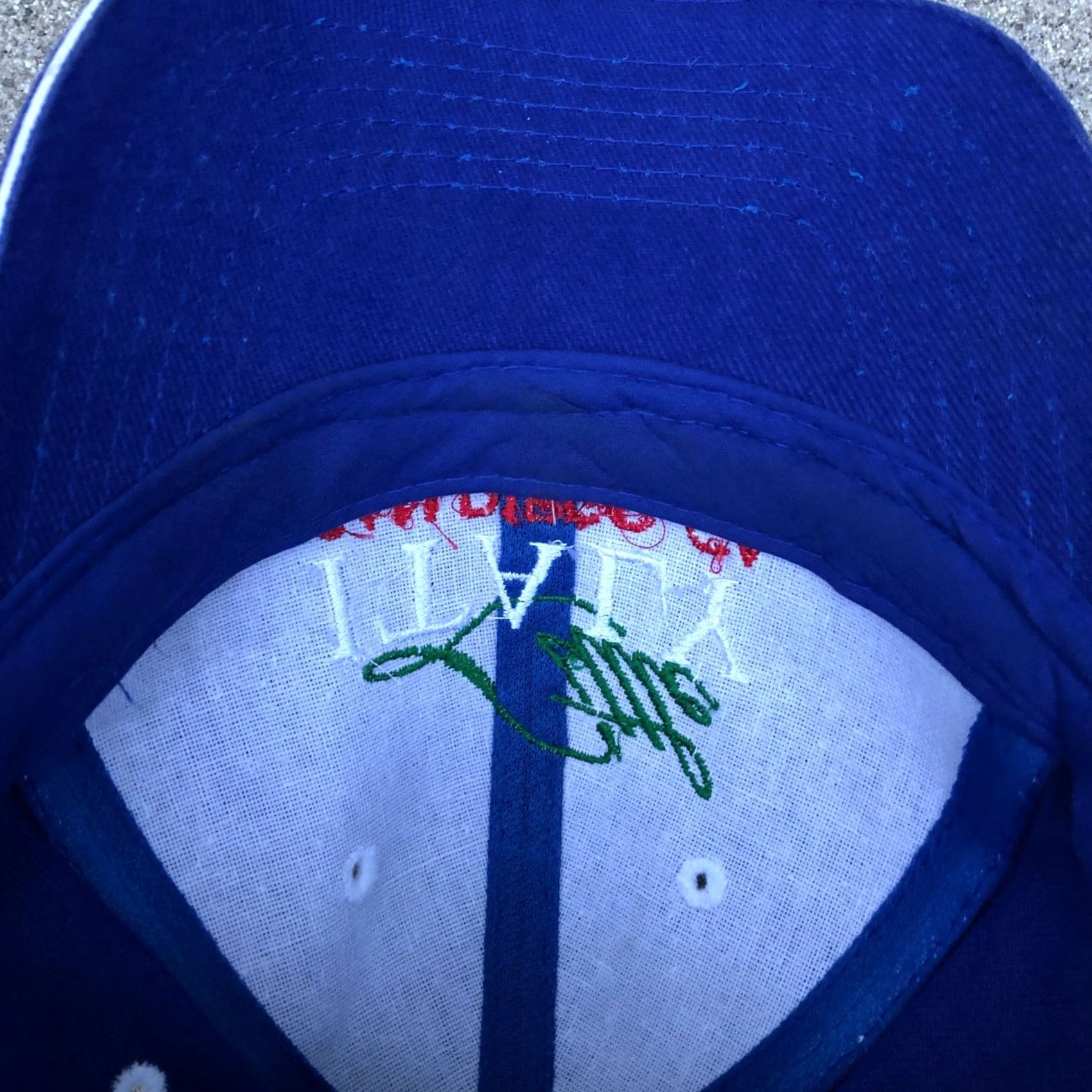 Vintage VINTAGE 90s Little Italy San Diego California Hat Men's Embroidered Cap Blue Baseball Cap One Size Adjustable Cotton NP Size ONE SIZE - 4 Thumbnail