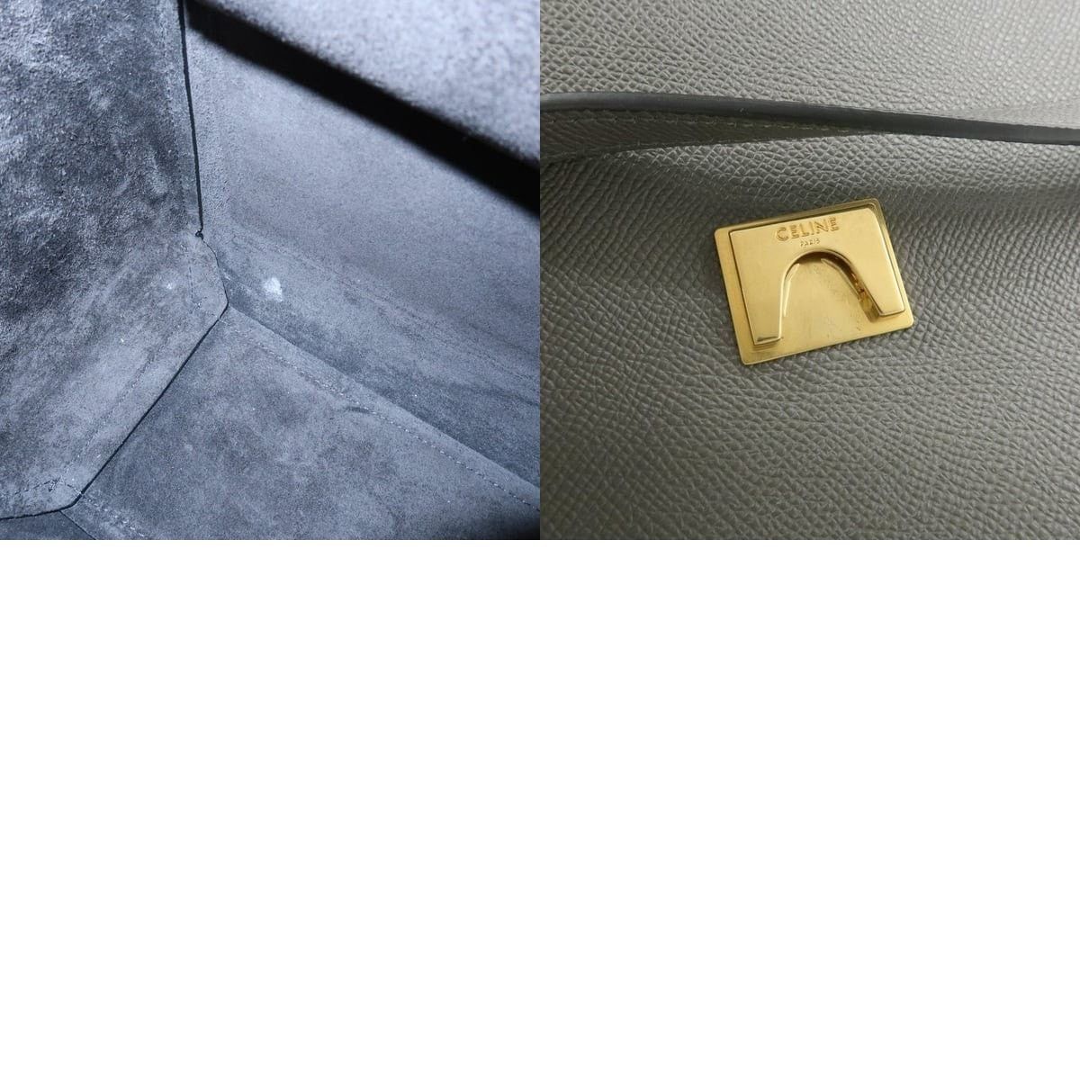 Celine Celine Micro Belt Bag Calfskin Top Handle Gray Size ONE SIZE - 8 Thumbnail
