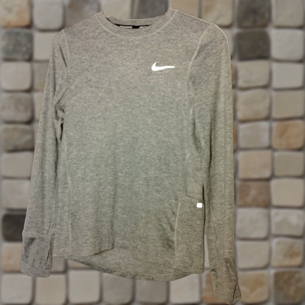 Nike Nike Dri-Fit Shirt Women XS Gray Long Sleeve Running Athletic Performance Size XS / US 0-2 / IT 36-38 - 1 Thumbnail