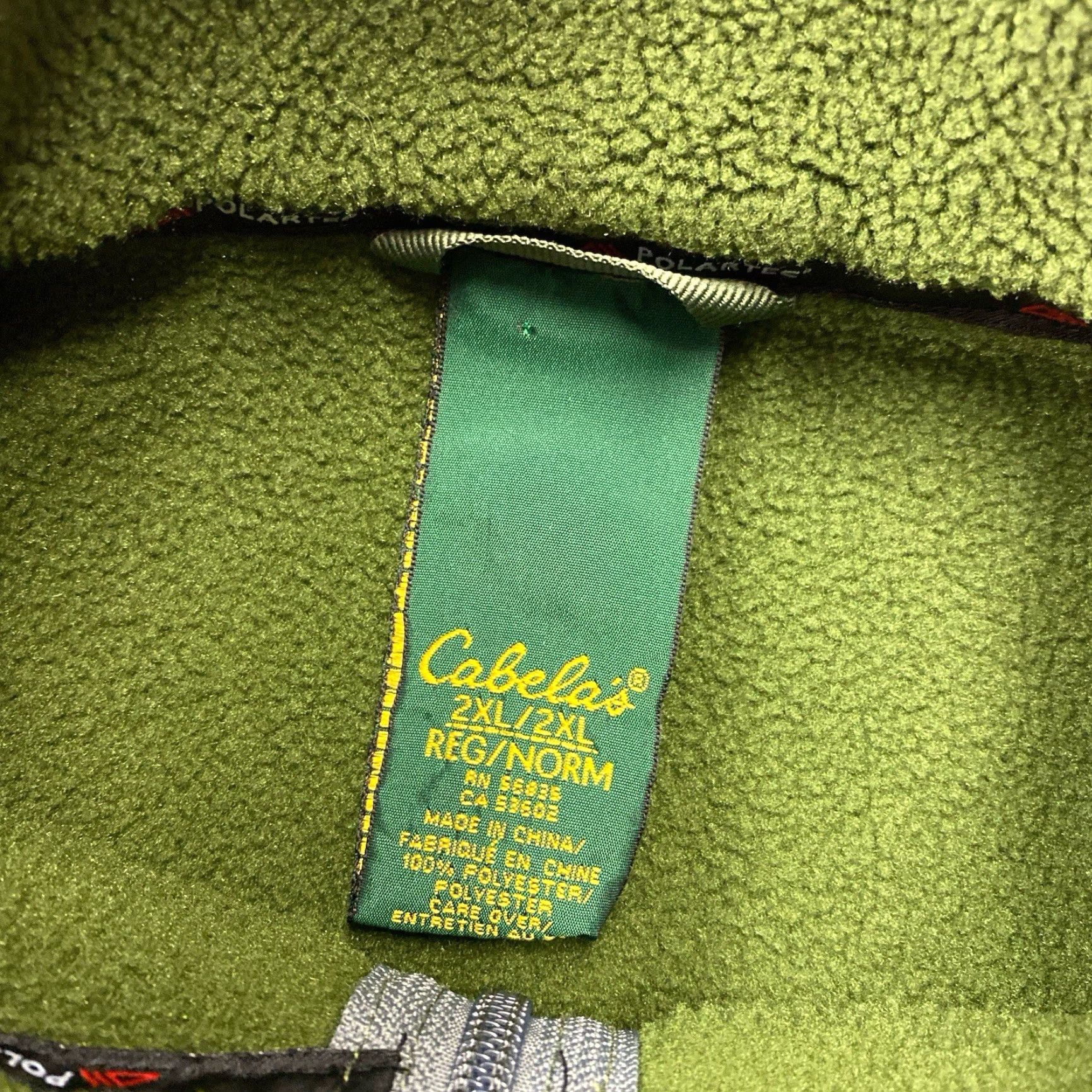 Vintage VINTAGE Cabela's Sweatshirt Polartec Fleece Green 1/4 Zip Mens 2XL Sweatshirt Shirt Pullover Size US XXL / EU 58 / 5 - 2 Thumbnail