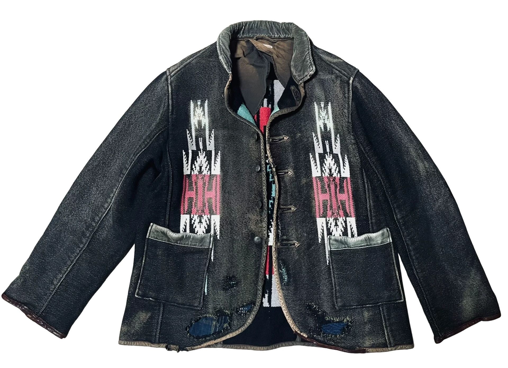 Kapital Kapital Navajo Pattern Sashiko Jacket Size L Size US L / EU 52-54 / 3 - 1 Thumbnail