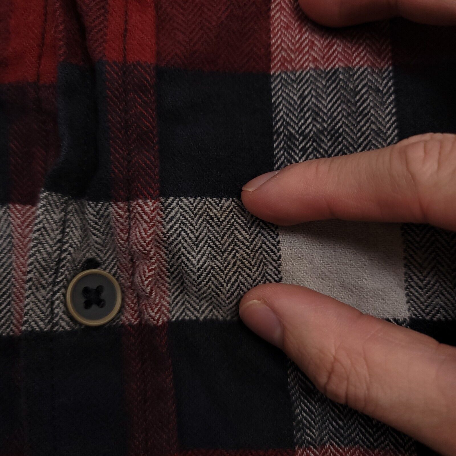 JACHS NY Jachs Gingham Flannel Shirt Mens Size XLT Red Black White Size US XL / EU 56 / 4 - 10 Thumbnail