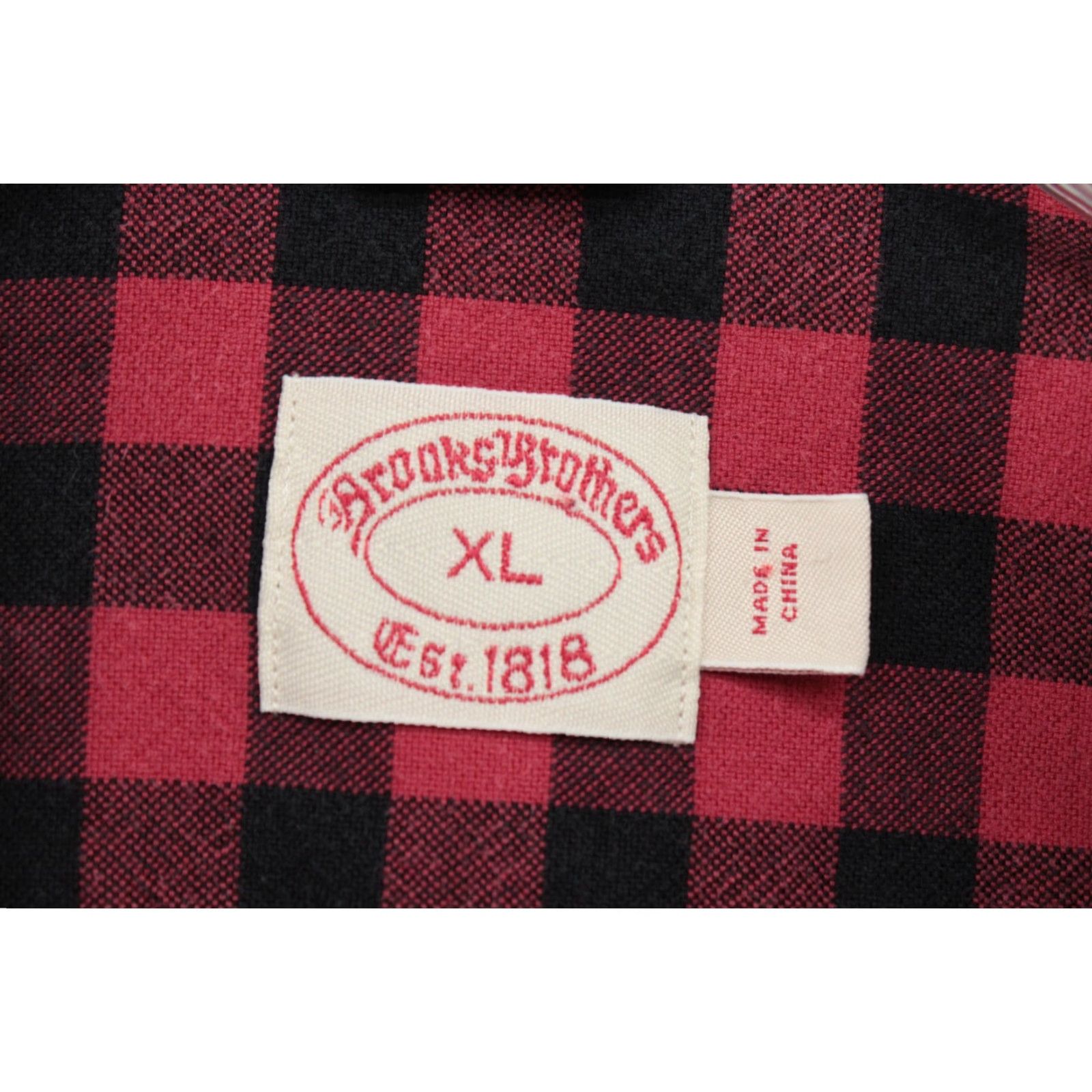 Brooks Brothers VINTAGE Brooks Brothers Buffalo Check Shirt Men’s XL Red Black Long Sleeve Button Down Size US XL / EU 56 / 4 - 7 Thumbnail