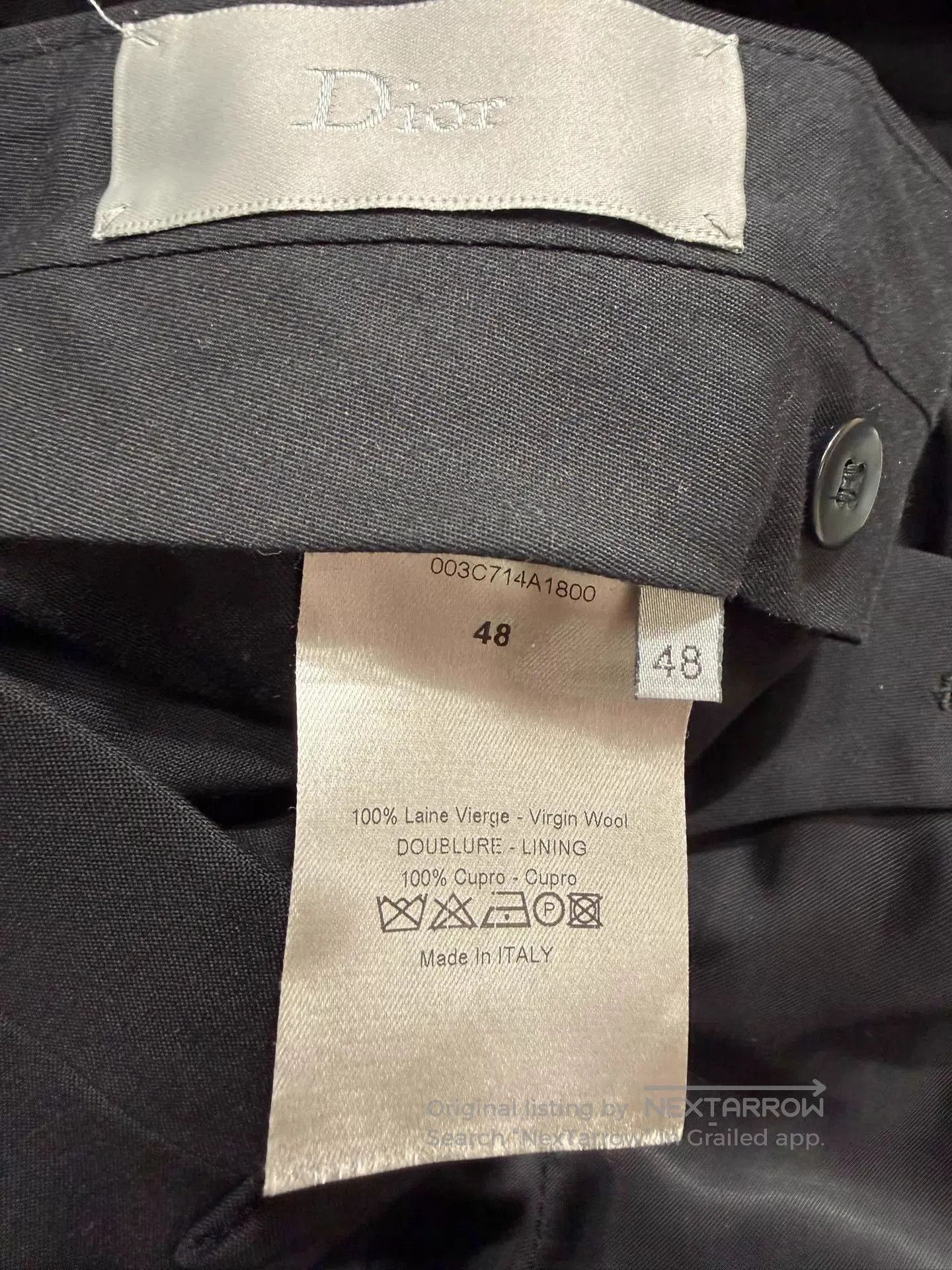 Dior Black Single-Breasted Formal Blazer. Size US M / EU 48-50 / 2 - 5 Thumbnail
