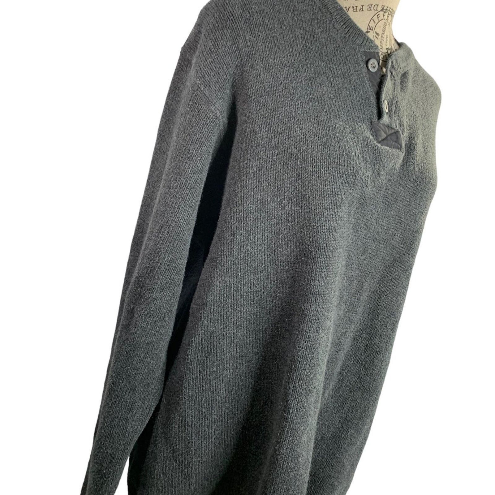 Eddie Bauer Eddie Bauer Men’s Size Large Sweater 2 Button Pullover Gray Size US L / EU 52-54 / 3 - 3 Thumbnail