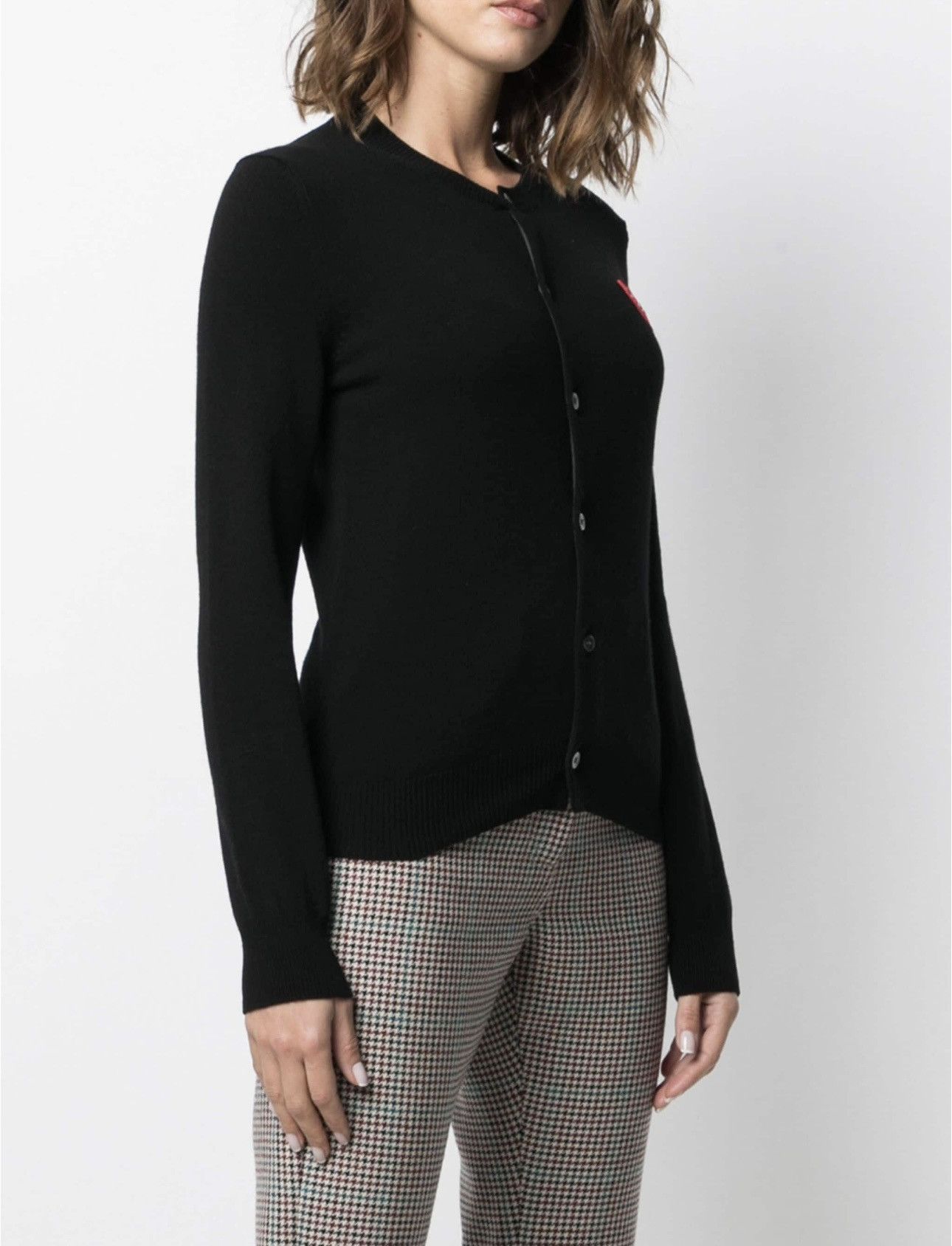 Comme des Garcons PLAY Comme Des Garćons Play overlapping heart wool cardigan Size L / US 10 / IT 46 - 3 Thumbnail