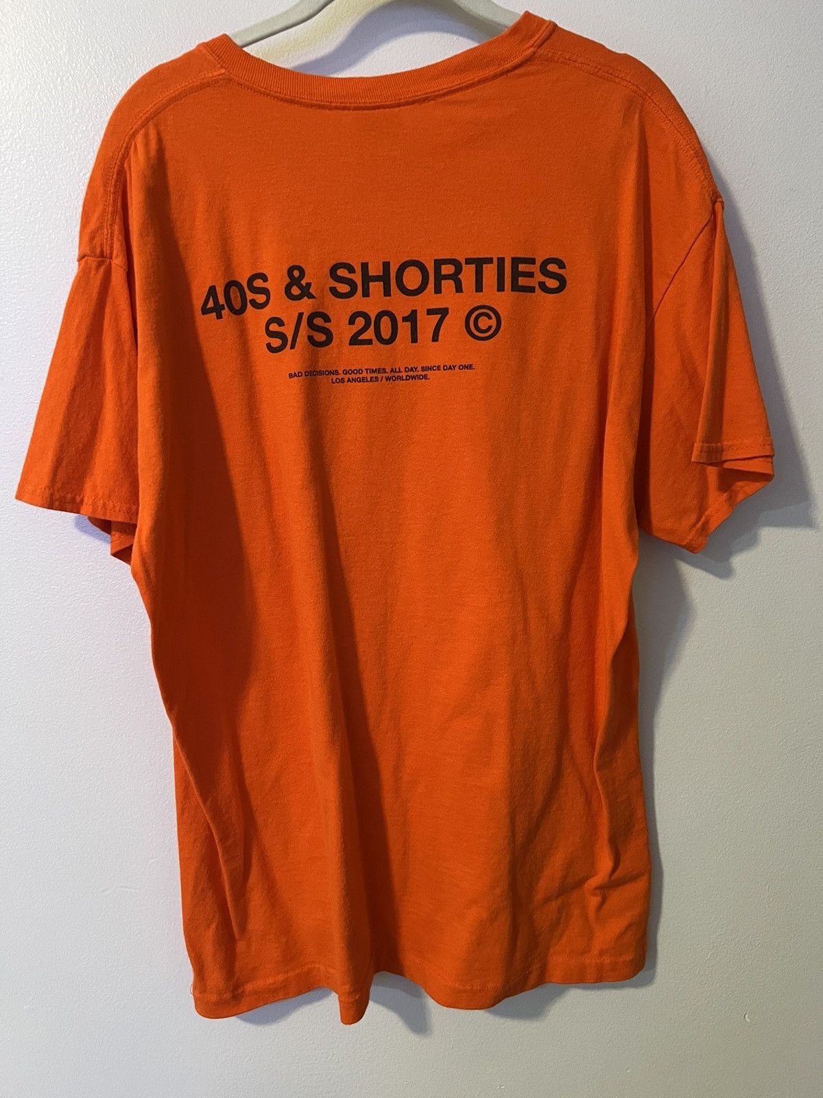 40's & Shorties Zumiez 40s & Shorties Orange Tee Size Large Size US L / EU 52-54 / 3 - 3 Thumbnail