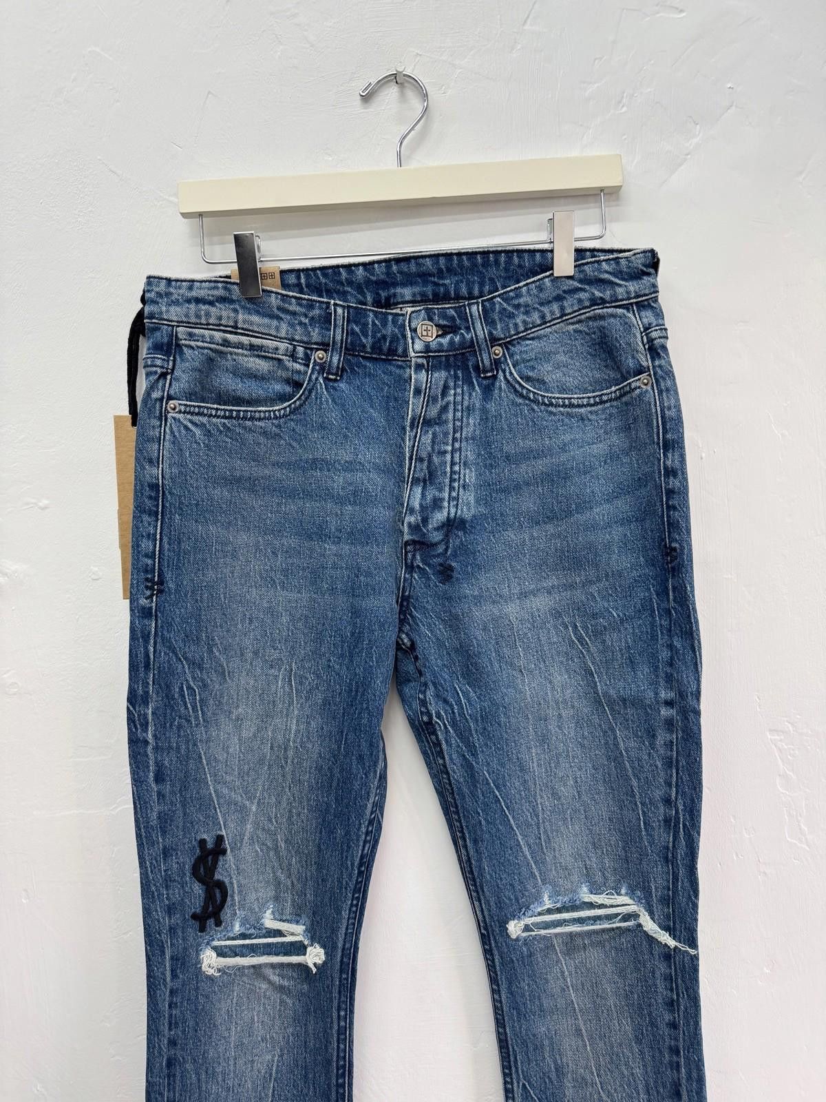 Ksubi new Ksubi mens denim jeans van winkle blue bluuu 32 patched Size US 32 / EU 48 - 2 Thumbnail