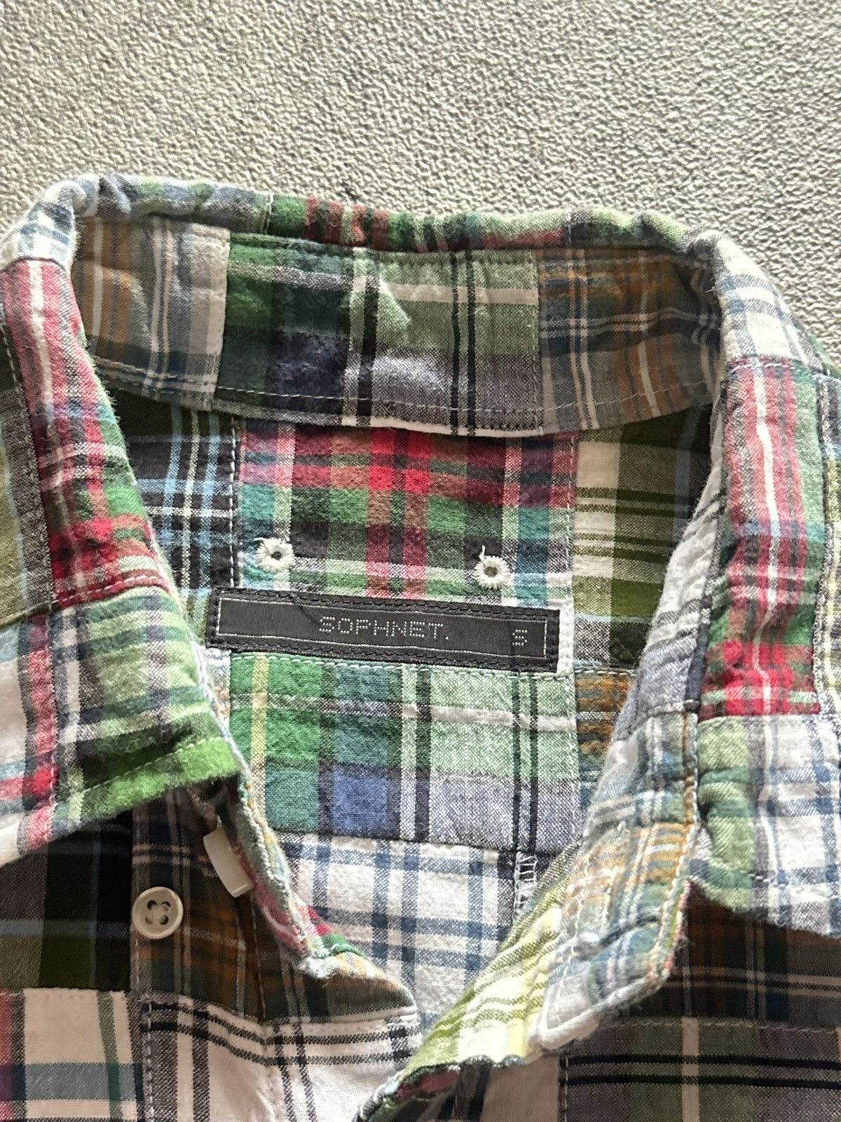 Sophnet. 2000s Japanese Sophnet. Patchwork Button Up Shirt Size US S / EU 44-46 / 1 - 6 Thumbnail