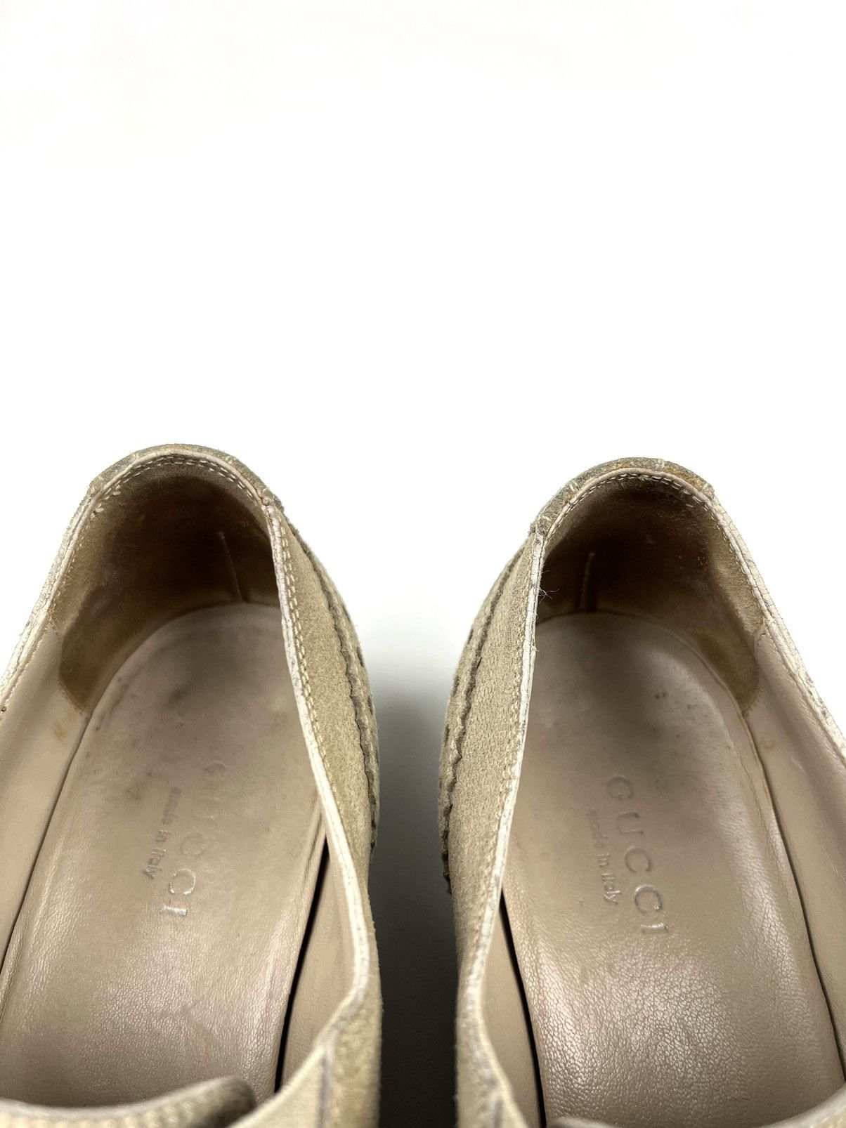 Gucci GUCCI Oxford Suede Shoes Beige Wmn’s Made in Italy Size US 6 / IT 36 - 13 Thumbnail