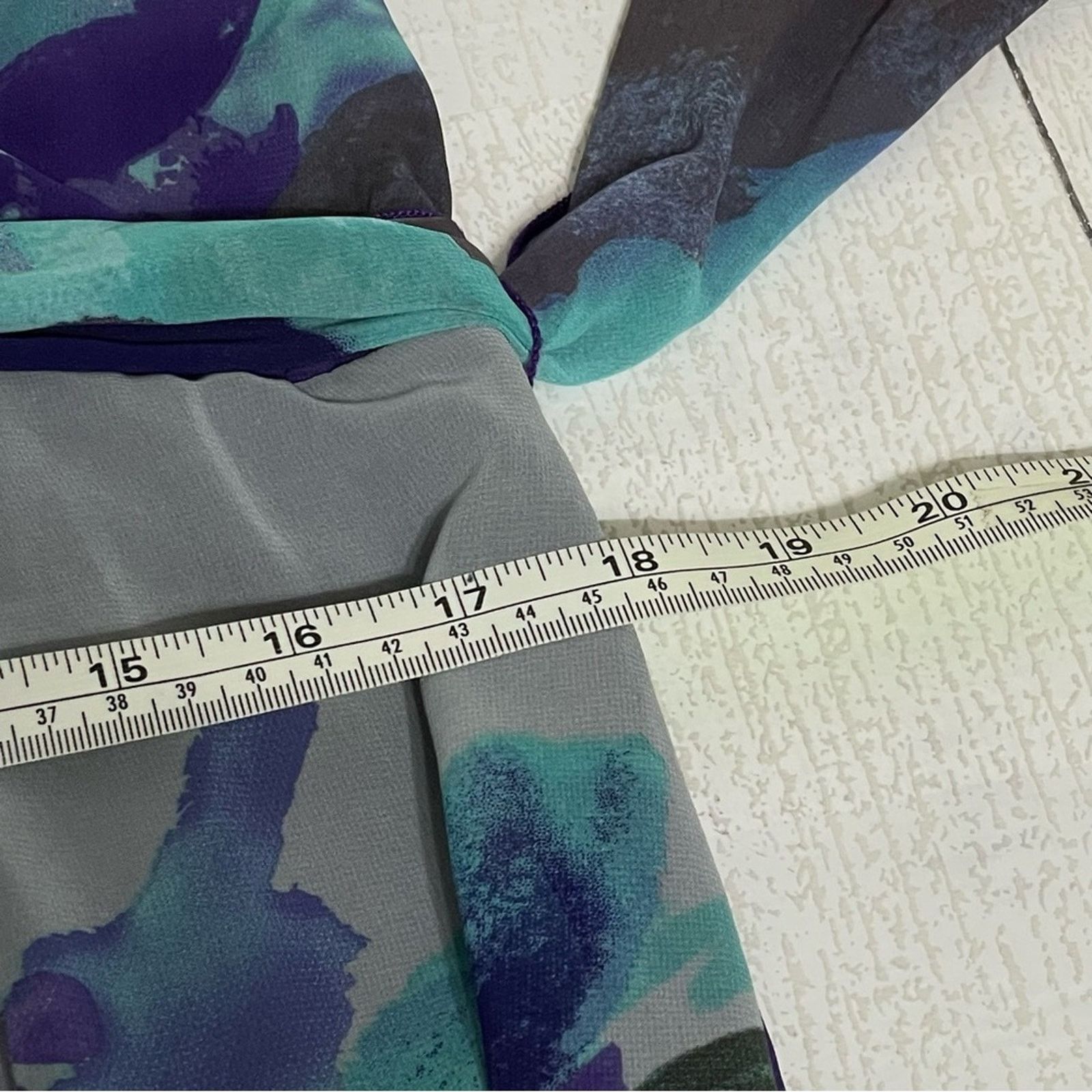 Other Jonathan Martin Size 14 Abstract Watercolor A-Line Dress Size XL / US 12-14 / IT 48-50 - 9 Thumbnail