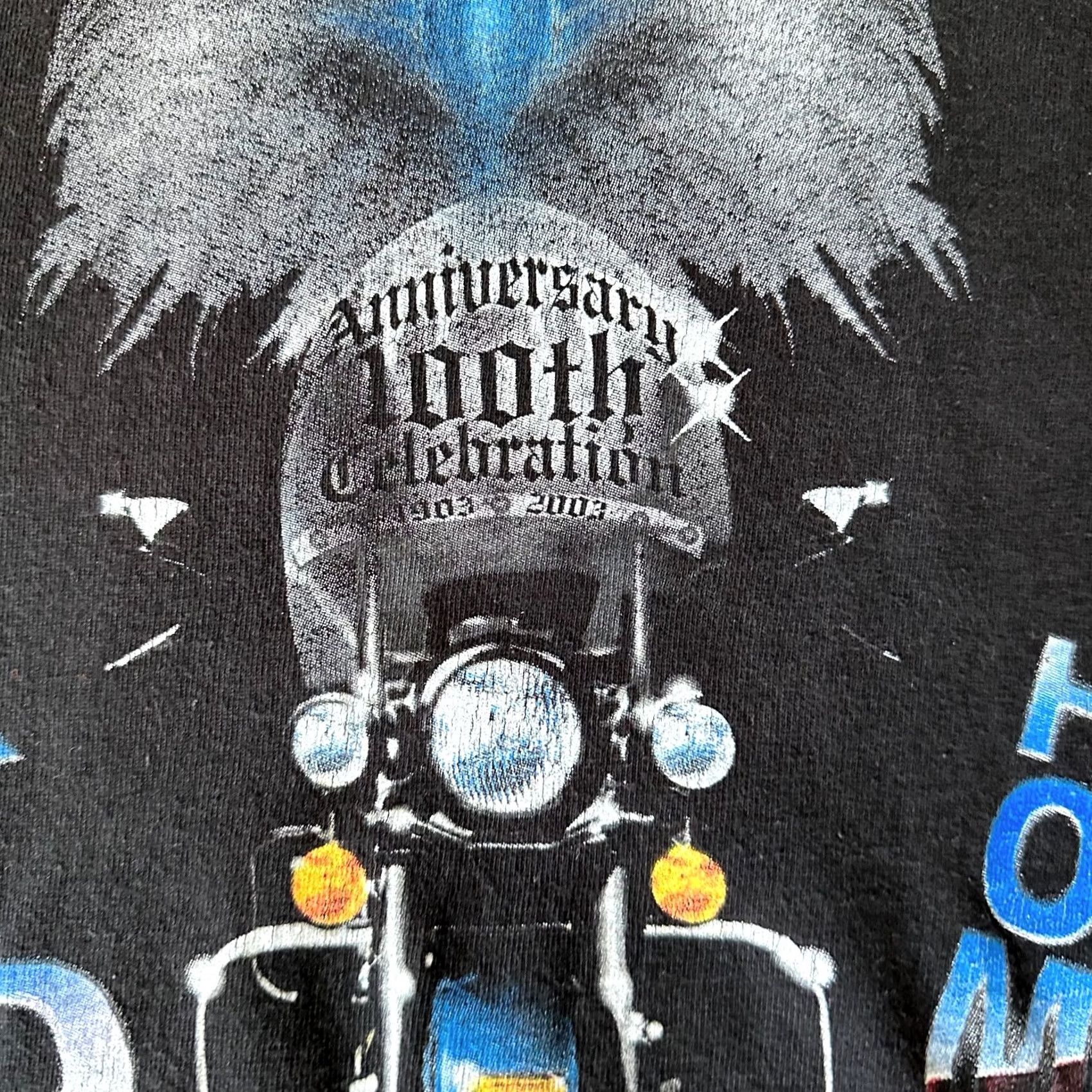 Vintage VINTAGE Motorcycle Shirt Mens XL Black Y2K Motors Rally Eagle Engine T-Shirt 80s 90s Classic Size US XL / EU 56 / 4 - 4 Thumbnail