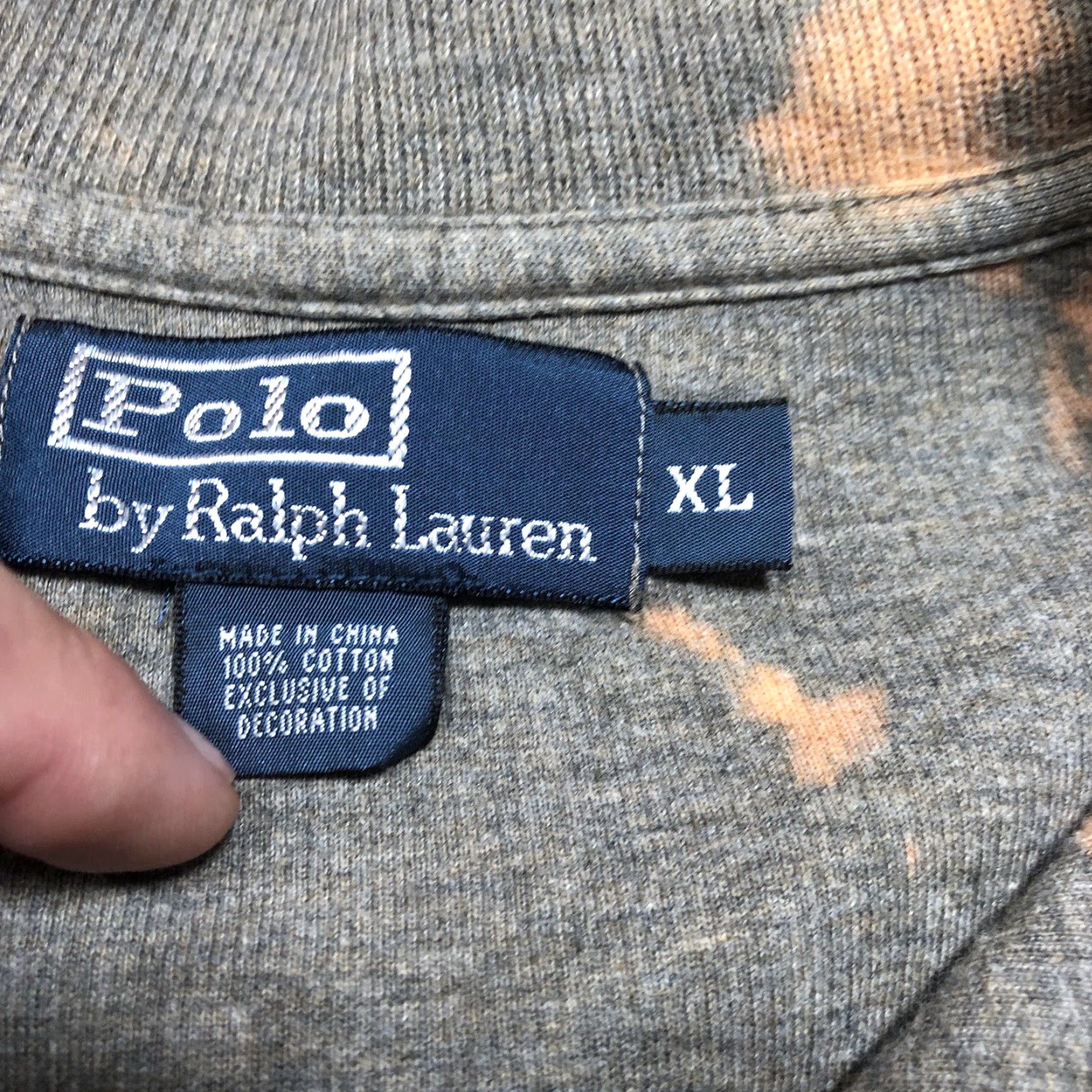Polo Ralph Lauren Polo Ralph Lauren Sweatshirt 1/4 Zip Mens Large Tie Dye Acid Wash Estate Rib Multicolor Mock Neck Long Sleeve Size US L / EU 52-54 / 3 - 5 Thumbnail