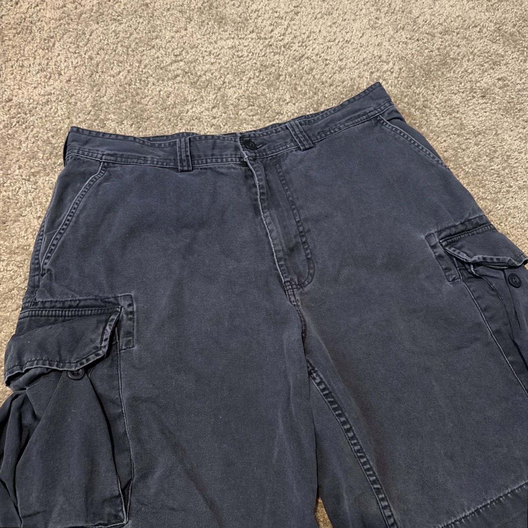 Polo Ralph Lauren Polo Ralph Lauren Cargo Shorts Mens 34 Navy Blue Cargo Pocket Belted Relaxed Fit Cotton Baggy Chino 90s Army Hip Hop Retro Vintage No Size US S / EU 44-46 / 1 - 3 Thumbnail