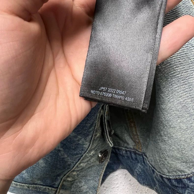 Balenciaga Balenciaga Twill full print barrage Logo denim jacket Size US XS / EU 42 / 0 - 6 Thumbnail