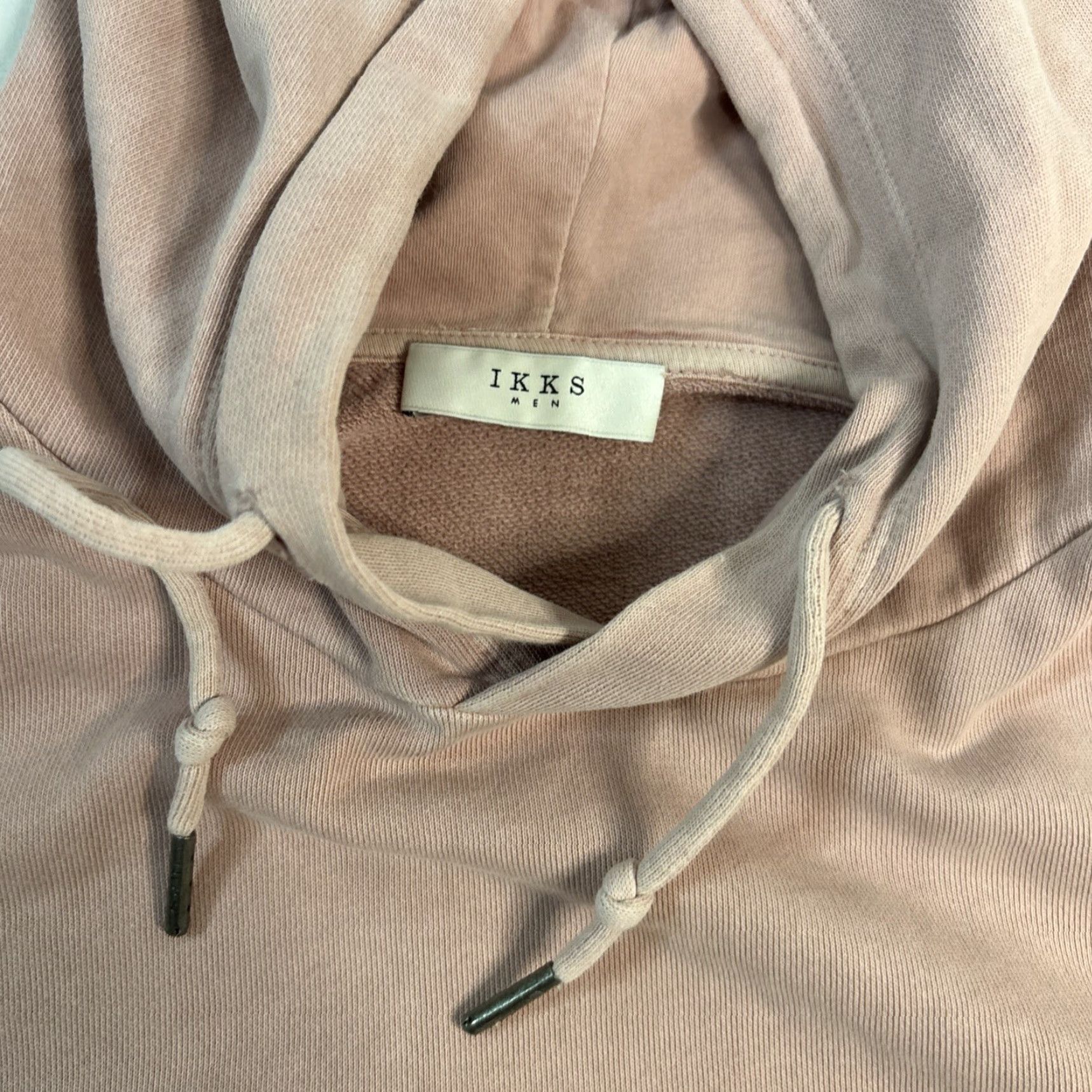 IKKS IKKS Men’s Pink Grunge Surfer Cotton Hoodie Jumper XL Pullover Crew Neck Hooded Logo Knit Sweatshirt Ice Pink Cotton All Seasons Mens Regular Edition Size US XL / EU 56 / 4 - 3 Thumbnail