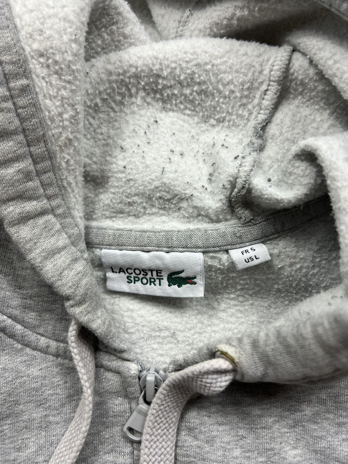 Lacoste × Vintage 90’s LACOSTE SPORT RETRO ZIP HOODIE BIG LOGO Size US L / EU 52-54 / 3 - 6 Thumbnail
