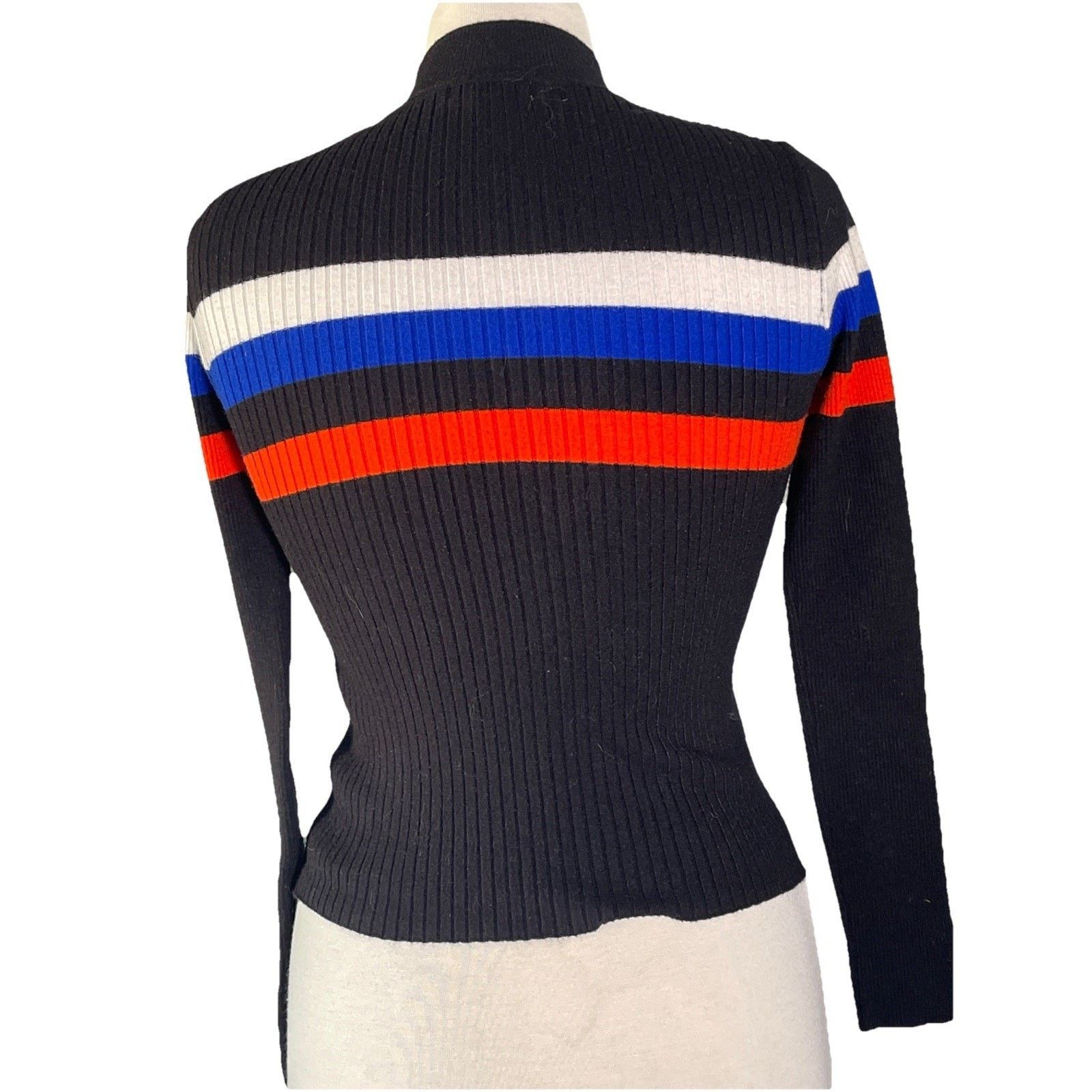 Forever 21 Forever 21 Women's Black Mock Neck Ribbed Sweaters Size S Size S / US 4 / IT 40 - 4 Thumbnail