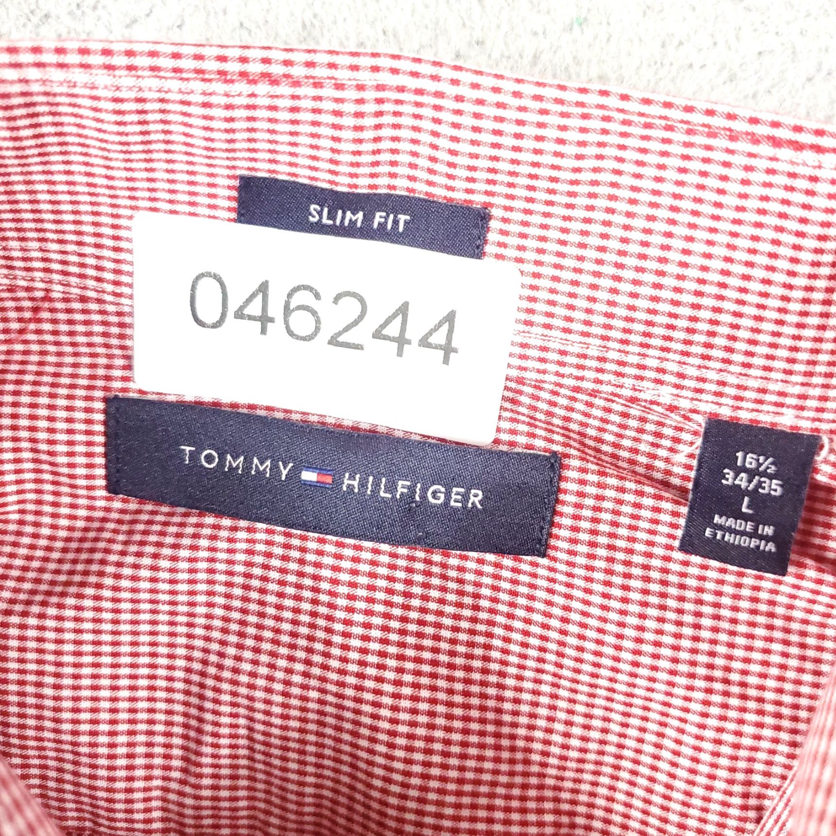 Tommy Hilfiger Tommy Hilfiger Shirt Mens Large Red Check Button Up Long Sleeve Casual Size US L / EU 52-54 / 3 - 6 Thumbnail