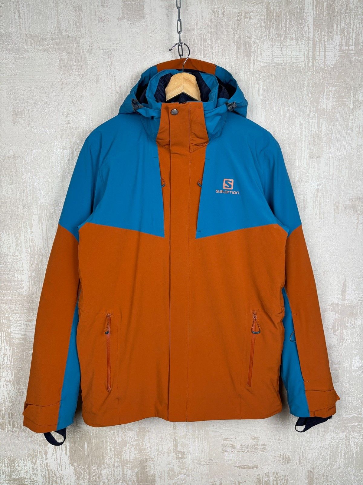 Salomon Salomon Icerocket Ski Jacket Orange/Blue Size US M / EU 48-50 / 2 - 1 Thumbnail