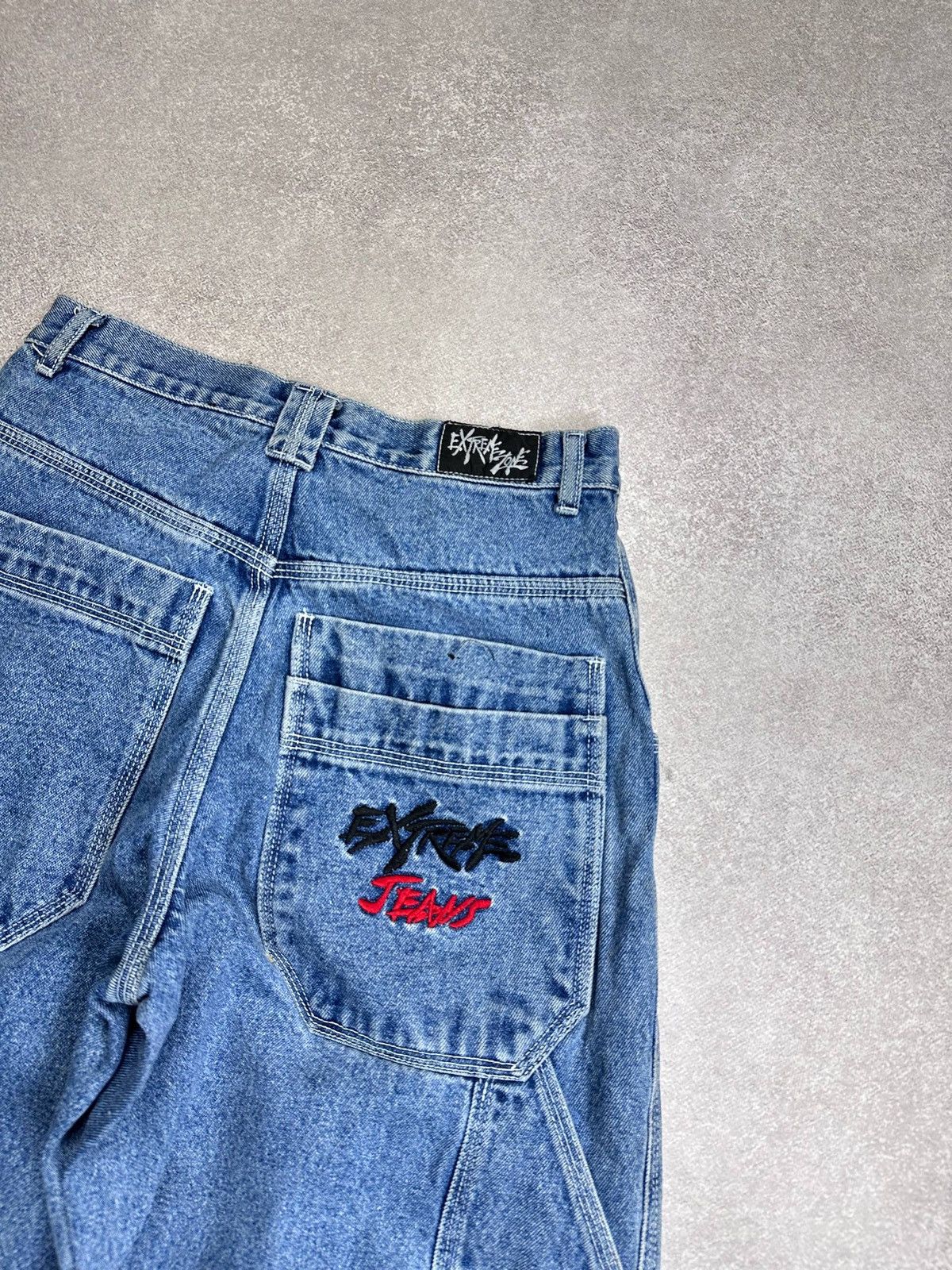 Japanese Brand Vintage JNCO Style Y2K Baggy Flared Jeans Pants 32 Size US 32 / EU 48 - 3 Thumbnail