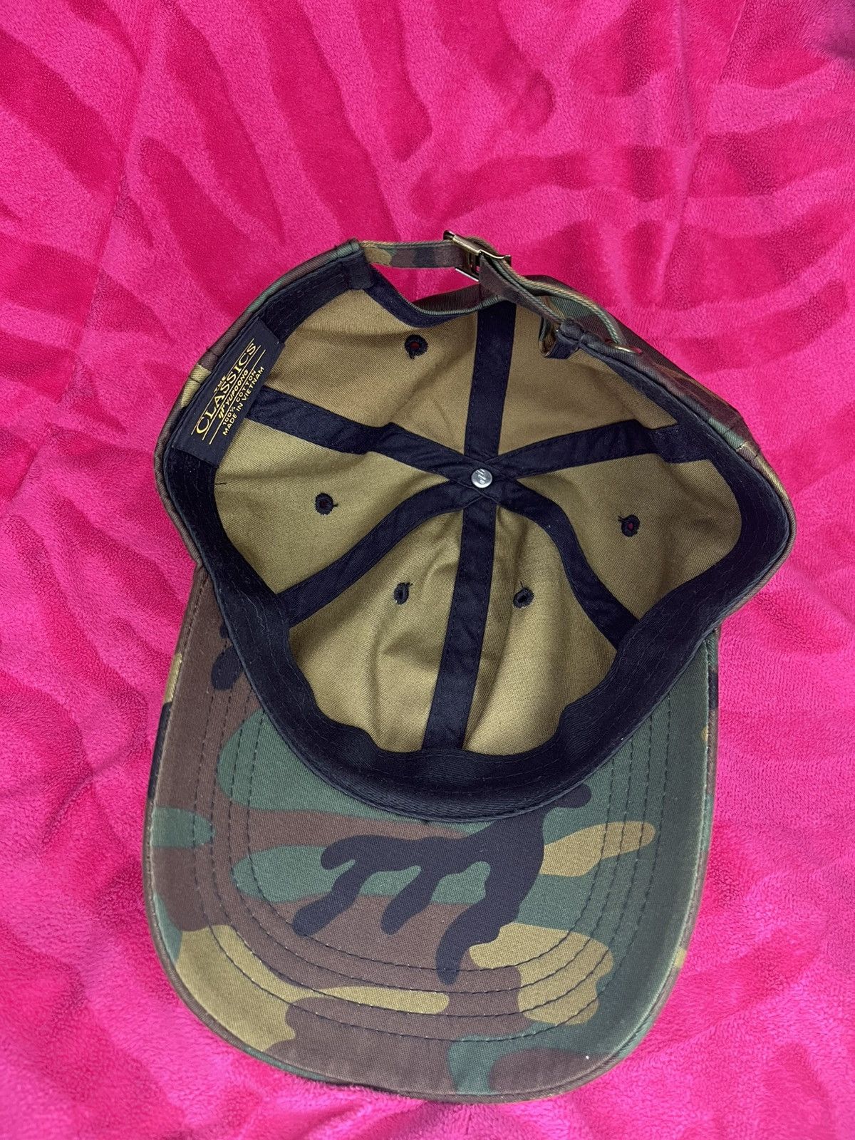 Anti Social Social Club ASSC Logo Camo Pink Logo Adjustable Classic Cap Size ONE SIZE - 4 Thumbnail