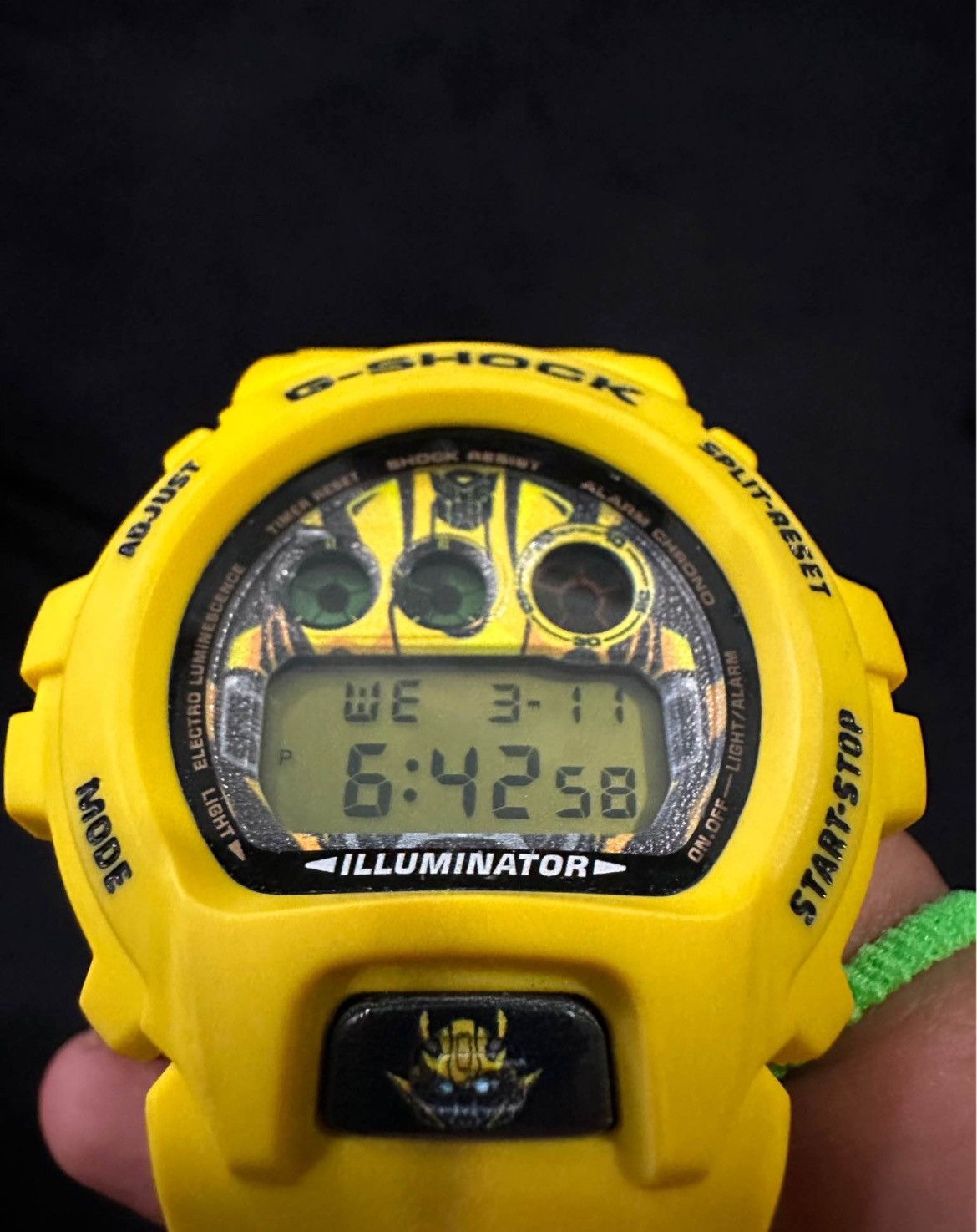 G Shock CUSTOM G-Shock Bumble Bee Transformers DW6900 Watch Size ONE SIZE - 6 Thumbnail