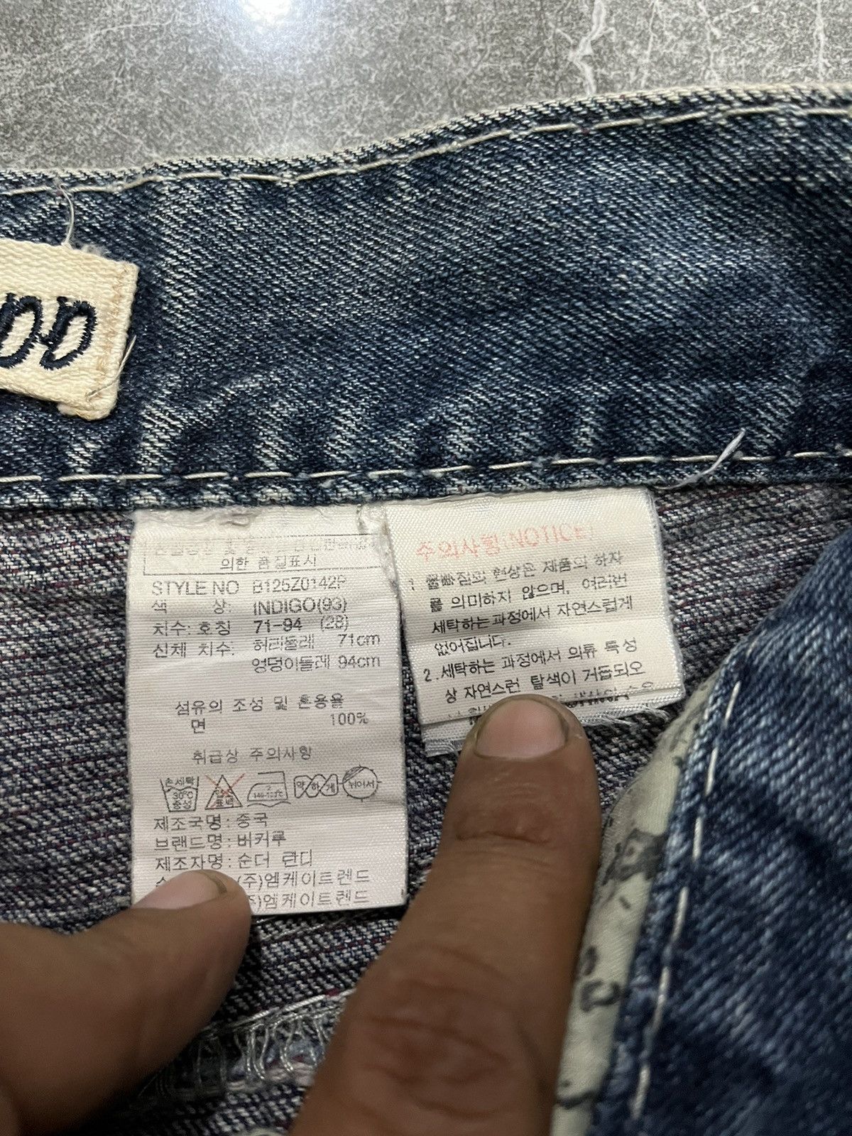 If Six Was Nine × Japanese Brand Buckaroo Distress Jeans Size US 31 - 8 Thumbnail
