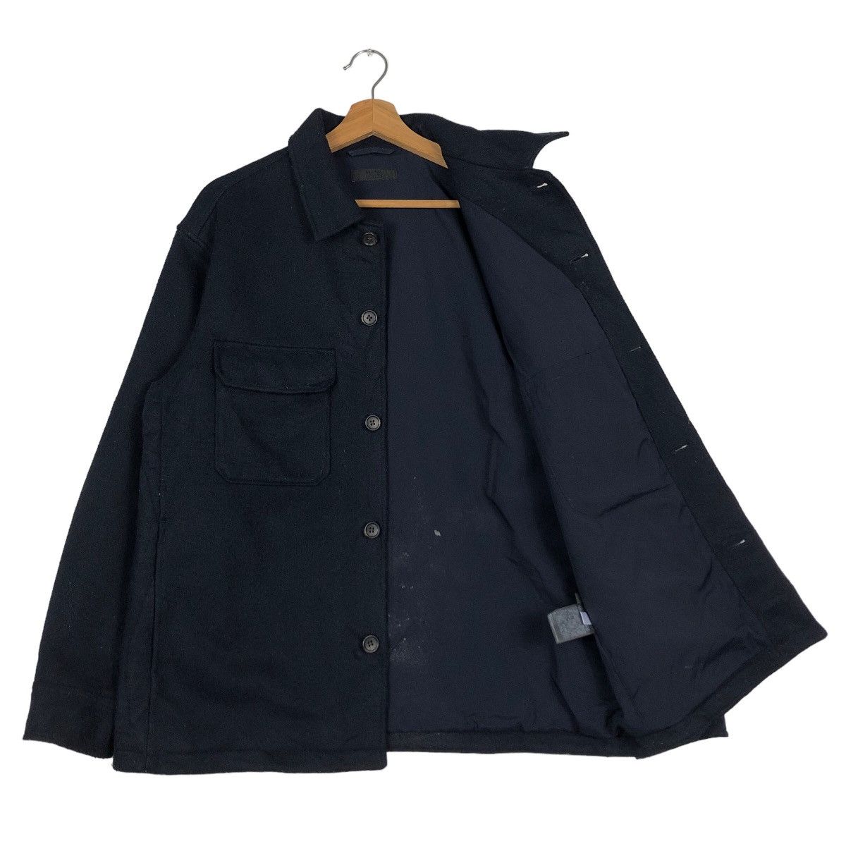 Japanese Brand 🔥Vintage Wool Chore Jacket Uniqlo Japan Issey Miyake Size US L / EU 52-54 / 3 - 11 Thumbnail