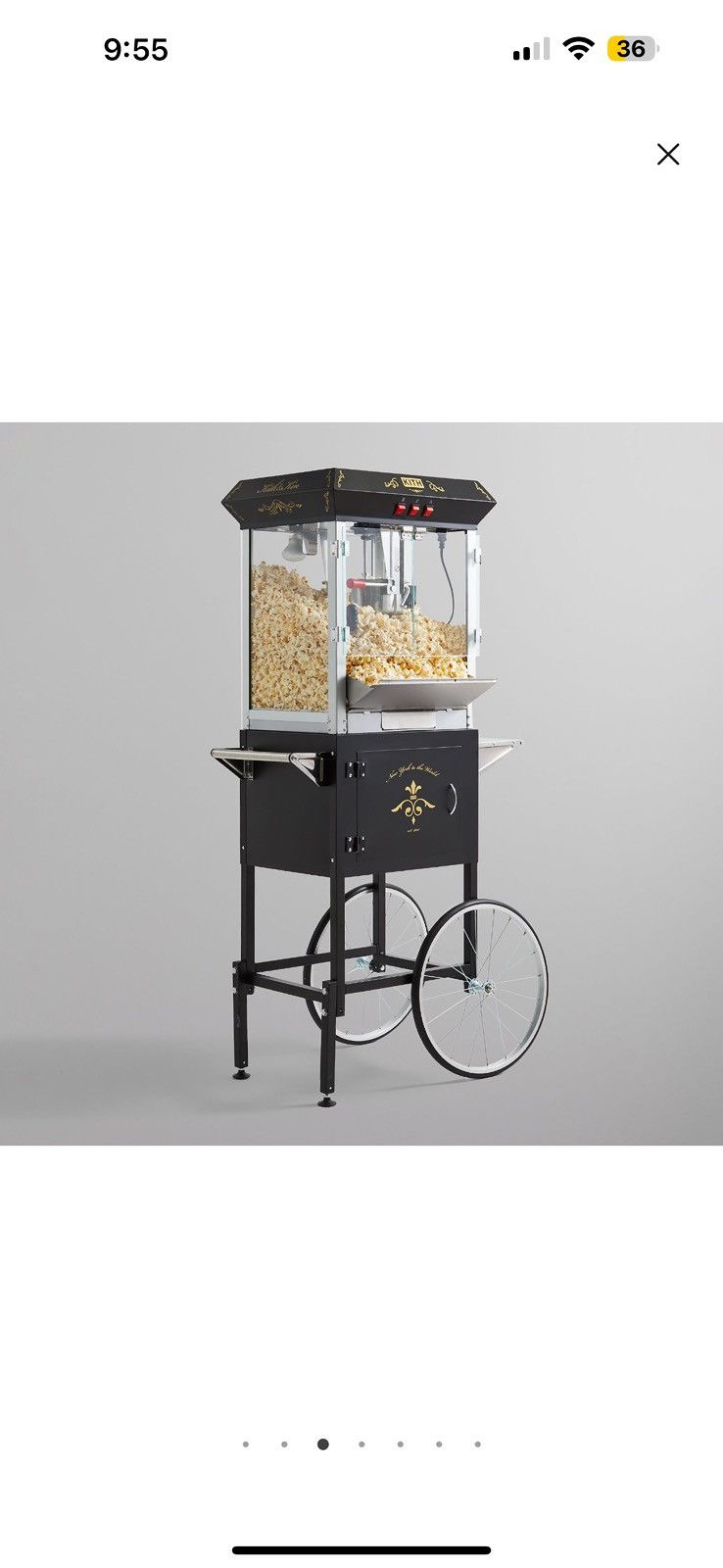 Kith Kith Kithmas popcorn Cart/ Machine Size ONE SIZE - 1 Thumbnail