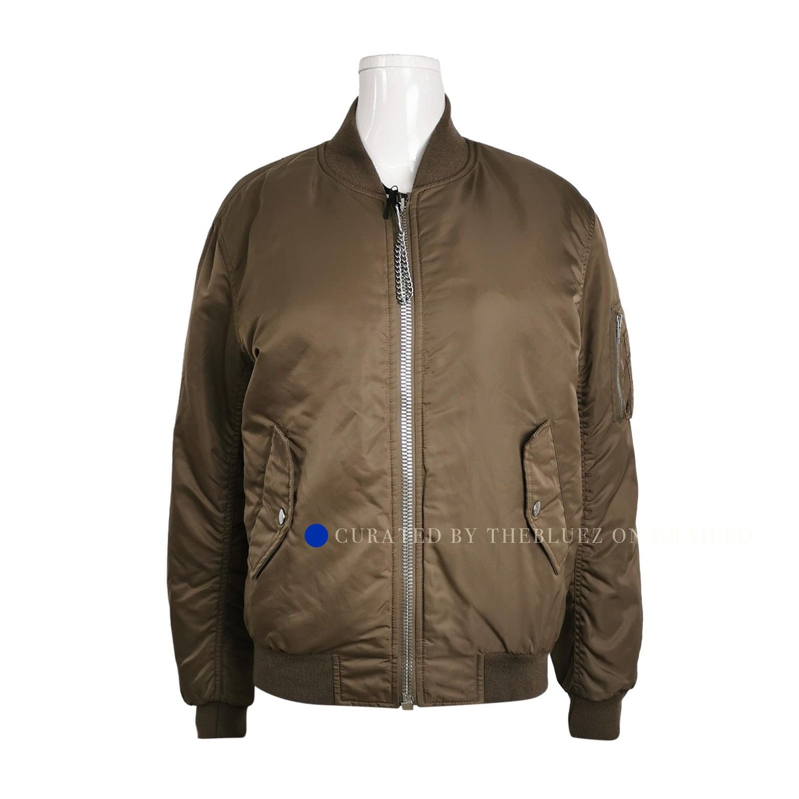 Celine Stylish Brown Bomber Jacket in Size S Size US S / EU 44-46 / 1 - 1 Thumbnail