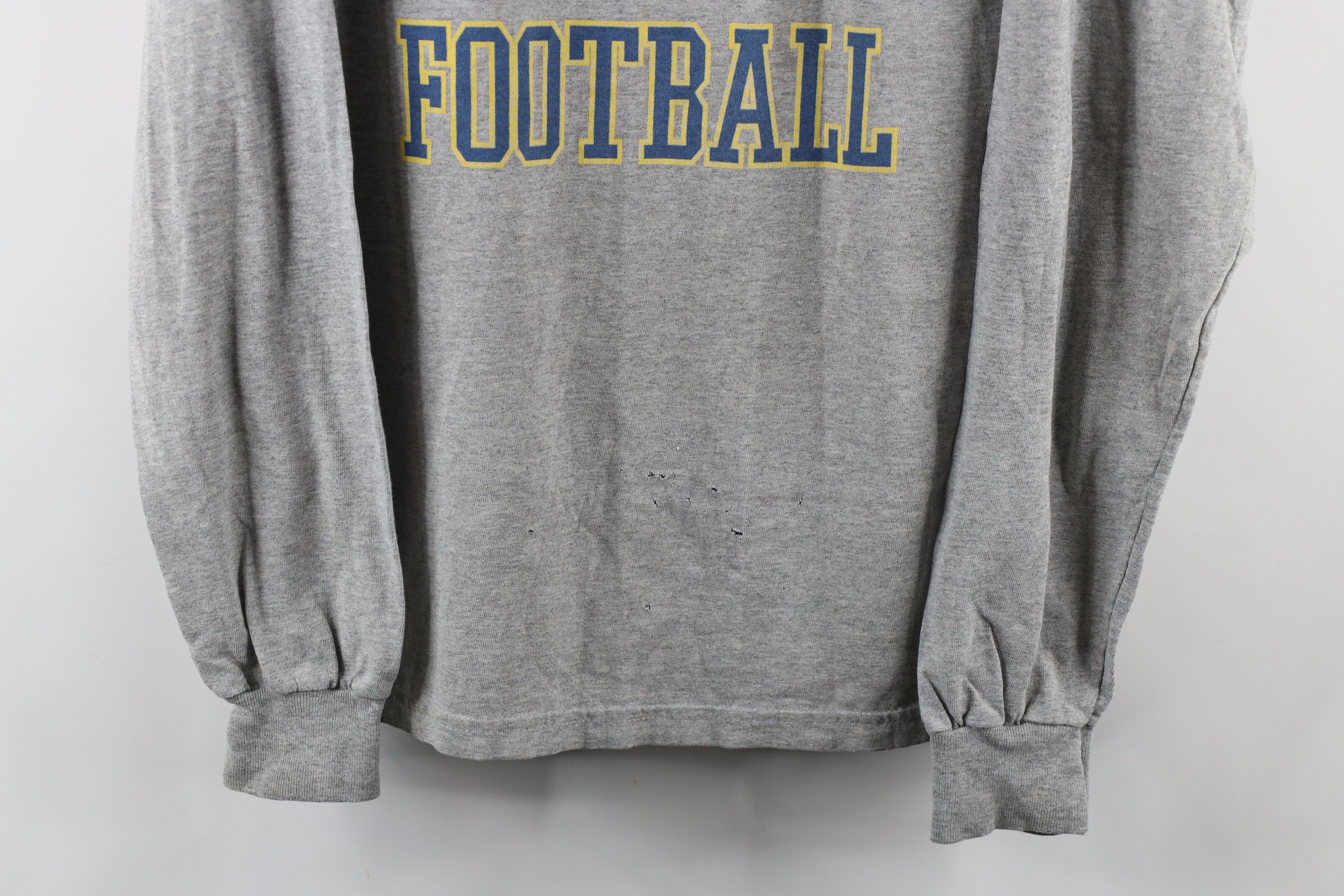 Vintage Vintage Spell Out University of Michigan Football T-Shirt Size US L / EU 52-54 / 3 - 3 Thumbnail