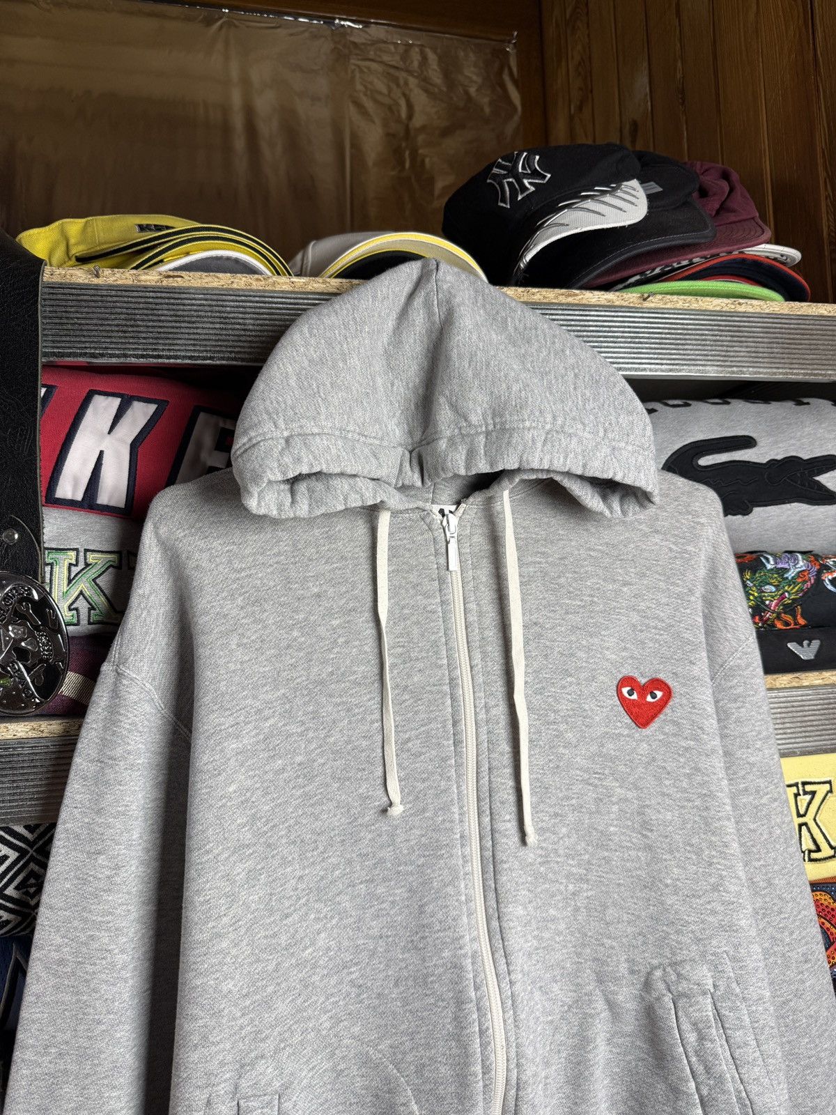 Comme des Garcons Comme Des Garçons Play Zip Hoodie W/ Hearts Size XL / US 12-14 / IT 48-50 - 3 Thumbnail