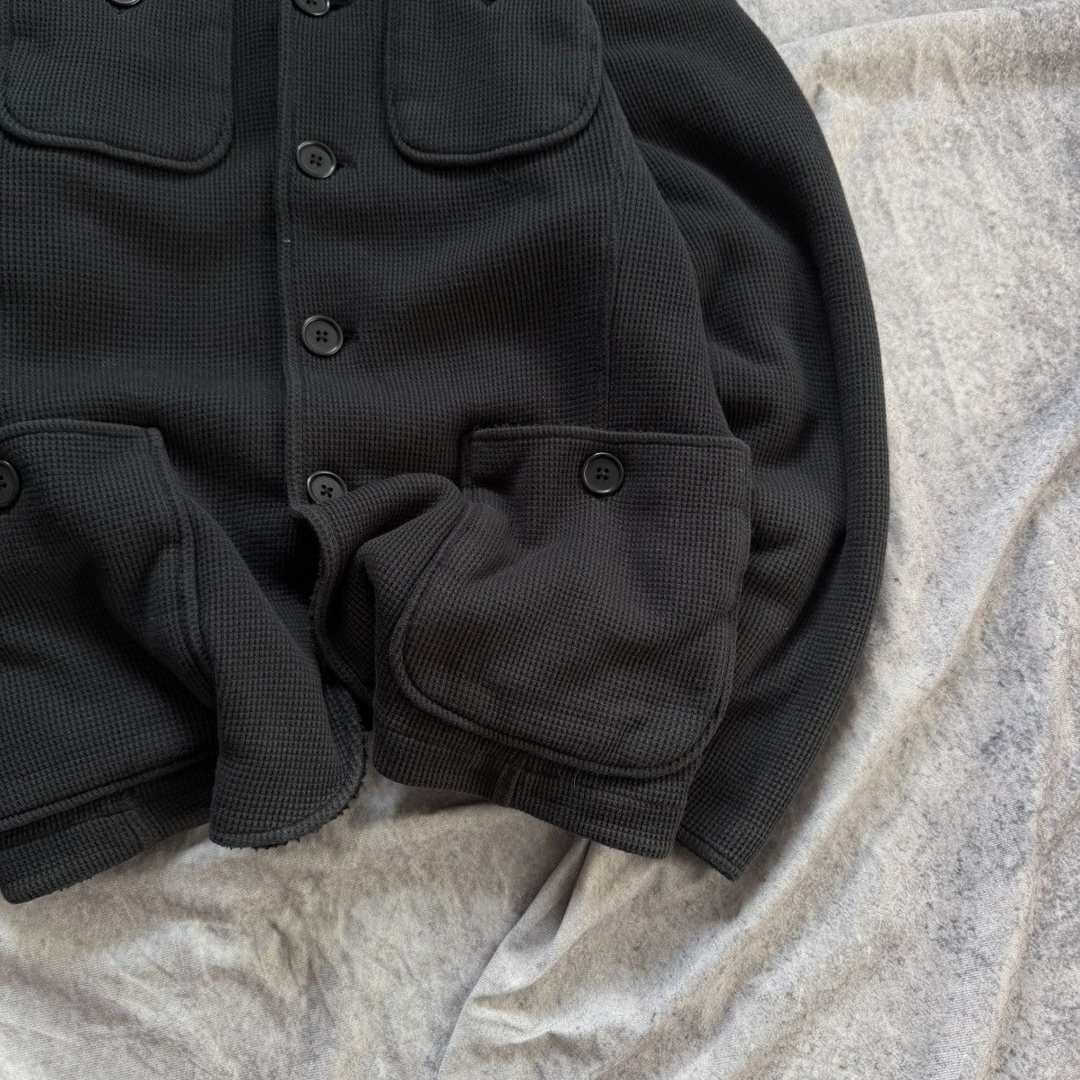 John Varvatos John Varvatos USA Black Waffle Knit Utility Sherpa Jacket Size US S / EU 44-46 / 1 - 3 Thumbnail
