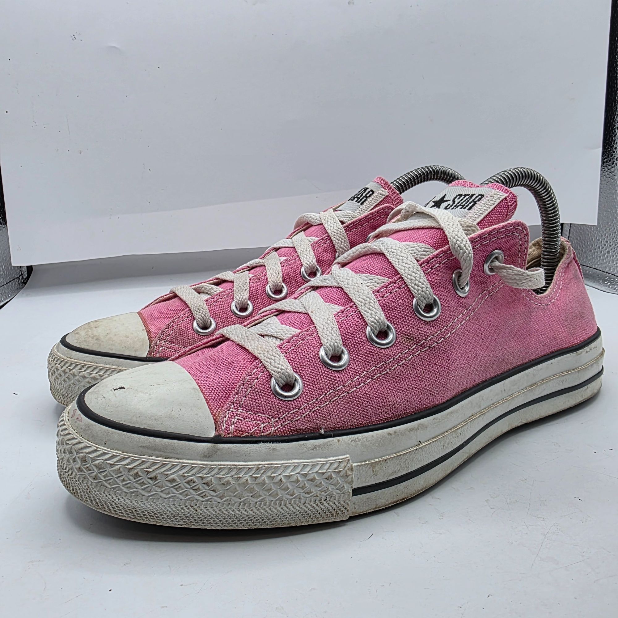 Converse Converse All Star Womens Size 9.5 Pink Canvas Low Top Sneake Size US 9.5 / IT 39.5 - 4 Thumbnail