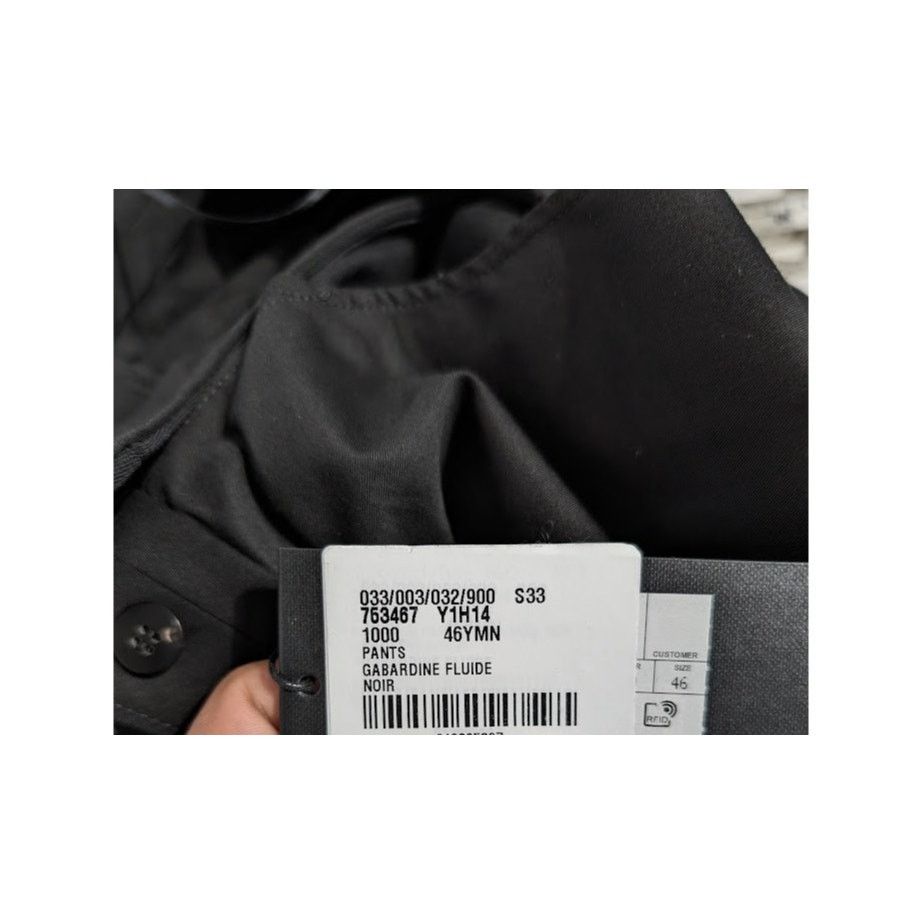Saint Laurent Paris o1rshd1 Pants Gabardine Fluide in Noir Size US 30 / EU 46 - 19 Thumbnail
