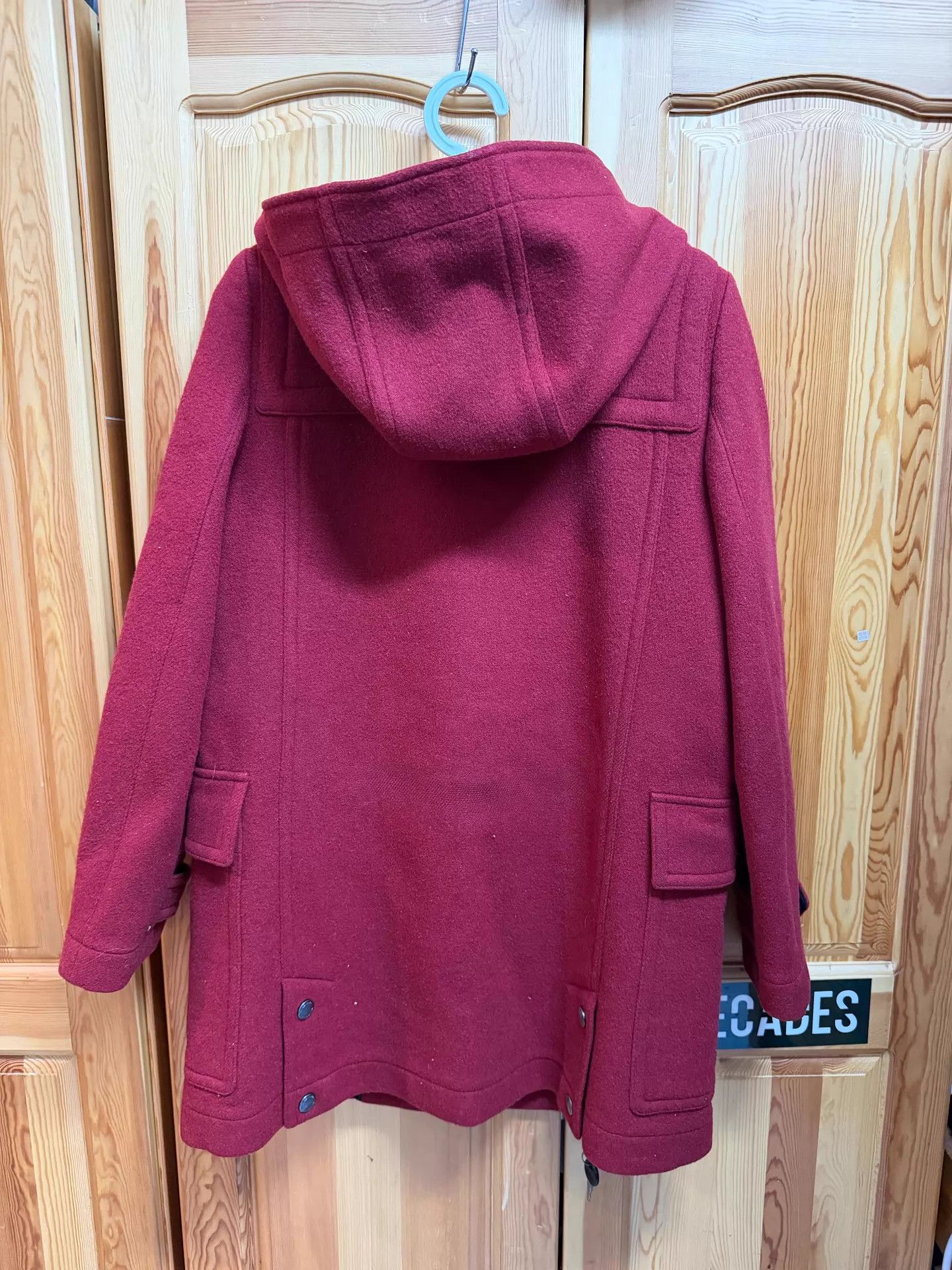Burberry Burberry Wool HornBtn Coat Wmn's 36 Valentine Heart Lining Size XS / US 0-2 / IT 36-38 - 2 Thumbnail