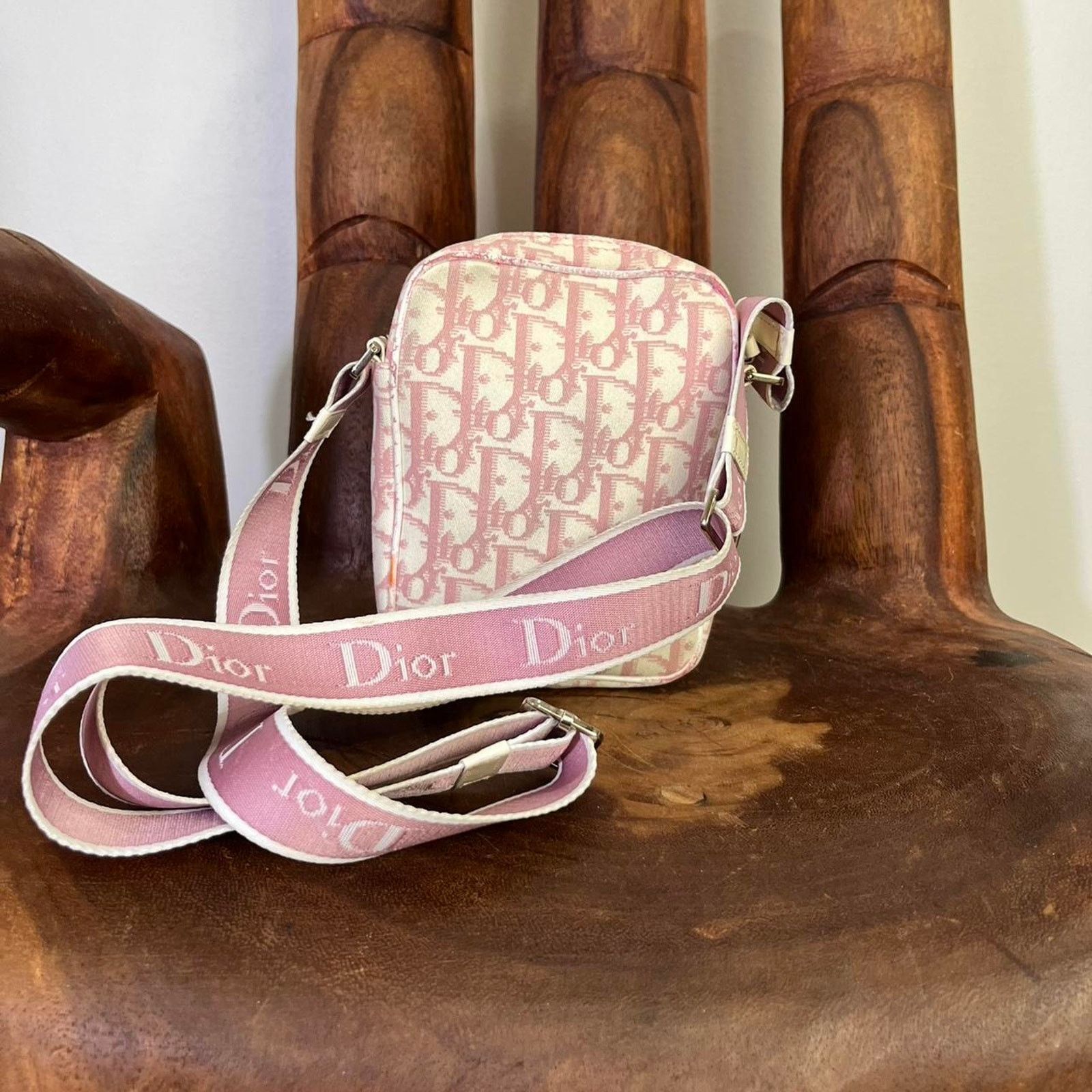 Dior Vintage Christian Dior Pink Logo Crossbody Bag Size ONE SIZE - 5 Thumbnail