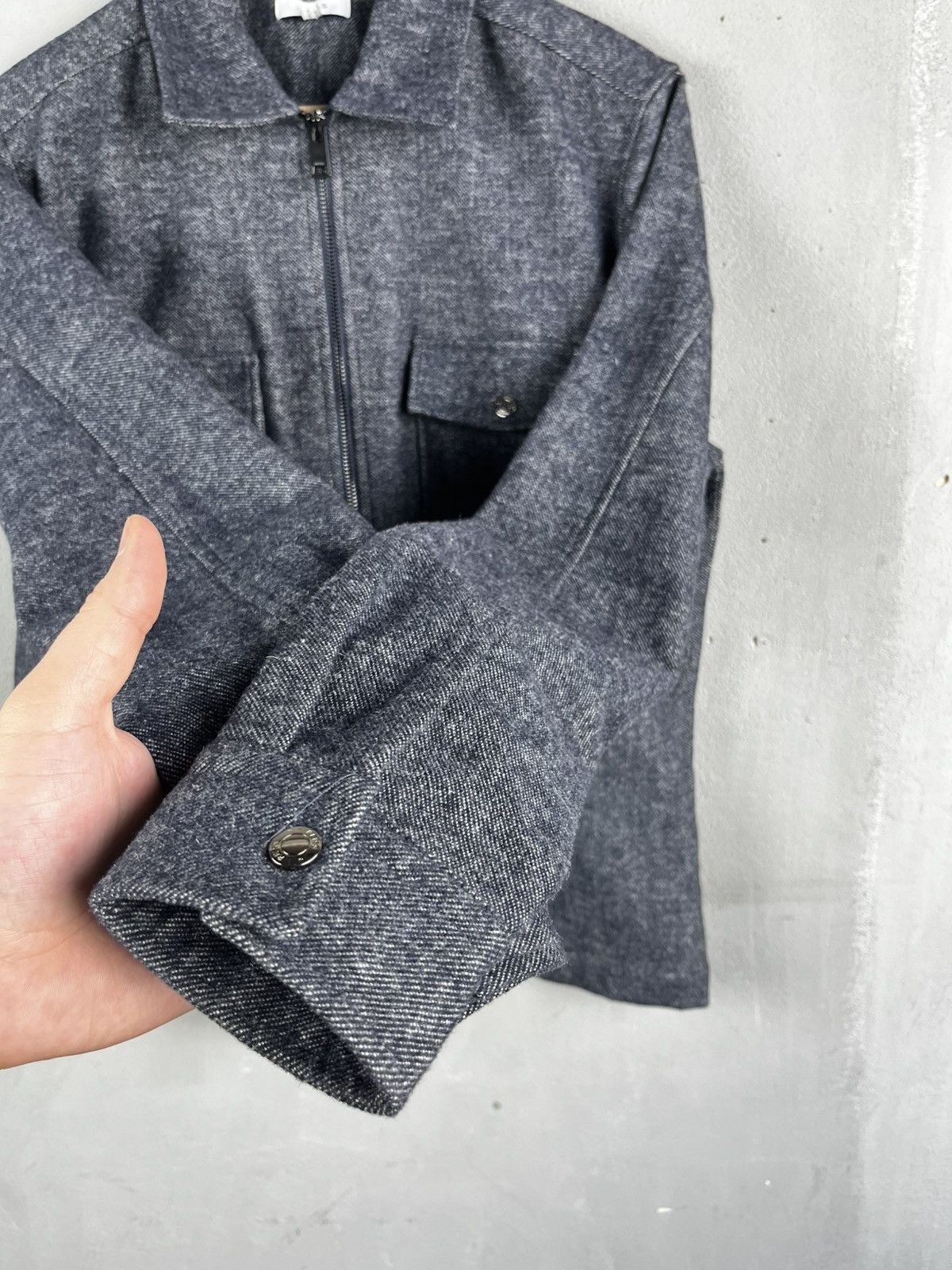 Reiss REISS Noah Drawn Finish Zip Through Overshirt Size US M / EU 48-50 / 2 - 7 Thumbnail