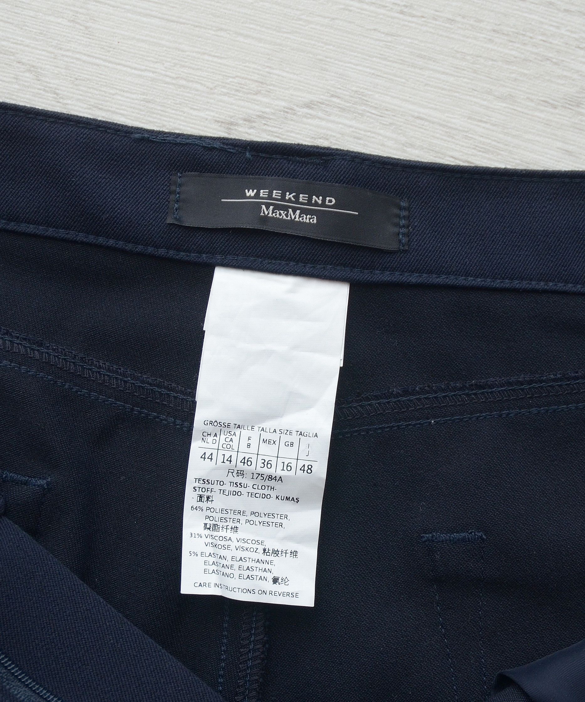 Max Mara × Weekend Max Mara Luxury Max Mara Weekend Womens Stretch Pants Designer Size 36" / US 14 / IT 50 - 9 Thumbnail