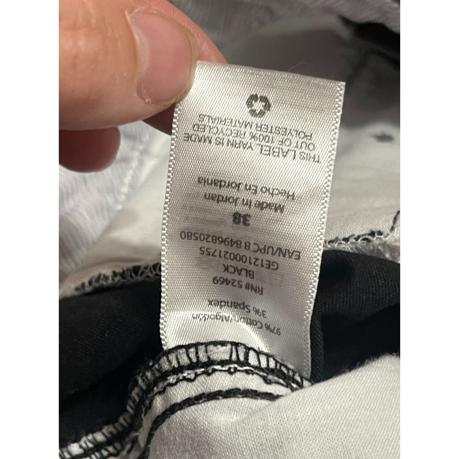 George George Shorts Men's 38 Black Flat Front Casual Pockets Regular Inseam 9in Chino Pants Mens Size US 38 / EU 54 - 6 Thumbnail
