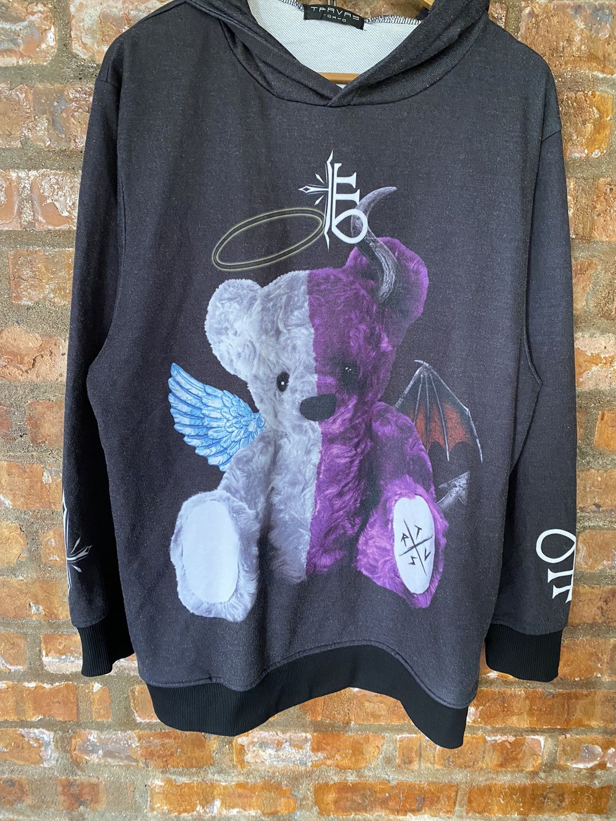 Sex Pot ReVeNGe 2000s Travas Japan Bear Angels and Devil satanic hoodie Size US L / EU 52-54 / 3 - 3 Thumbnail