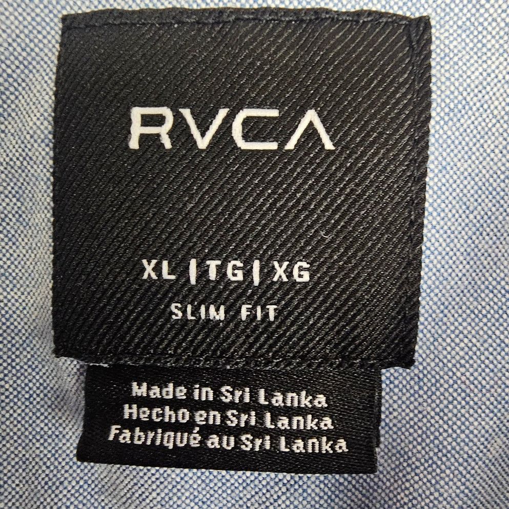 RVCA RVCA Mens Button Down Cotton Shirt Sz XL Slim Fit Minimalist Size US XL / EU 56 / 4 - 6 Thumbnail