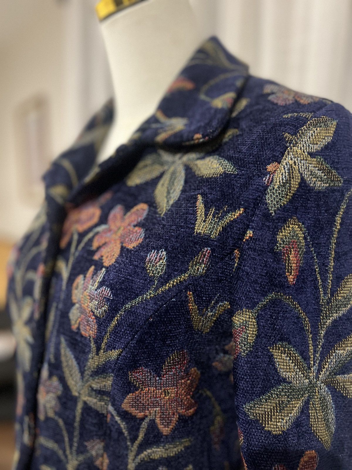 Other Jessica Howard Jacquard Floral Blazer | Late 80s-Early 90s Size L / US 10 / IT 46 - 2 Thumbnail
