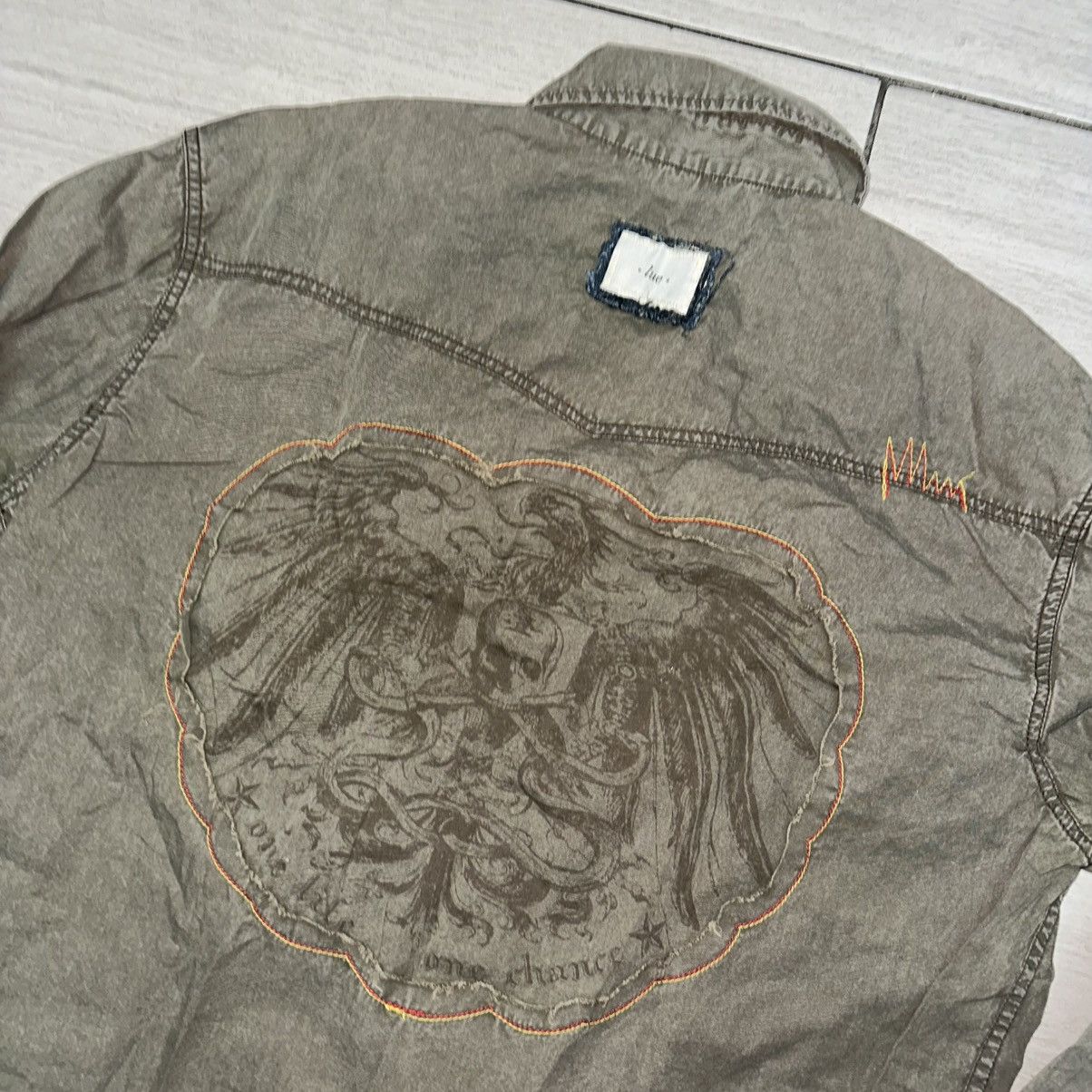 Vintage Vintage Patchwork Custom Fatigues LUE Snap Button Shirt Size US XL / EU 56 / 4 - 6 Thumbnail